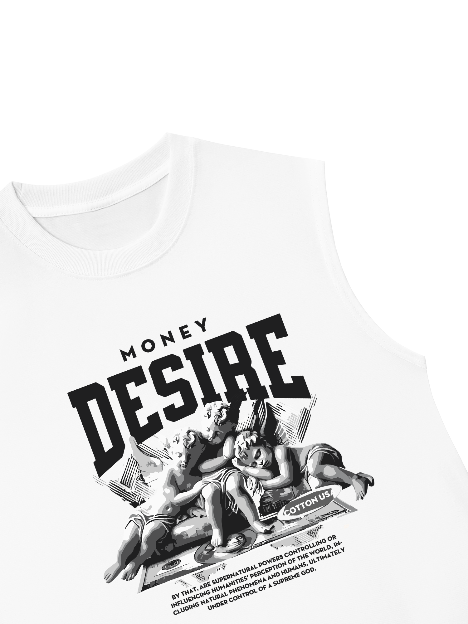 Áo Ba Lỗ Relaxed Fit Money Desire Angel