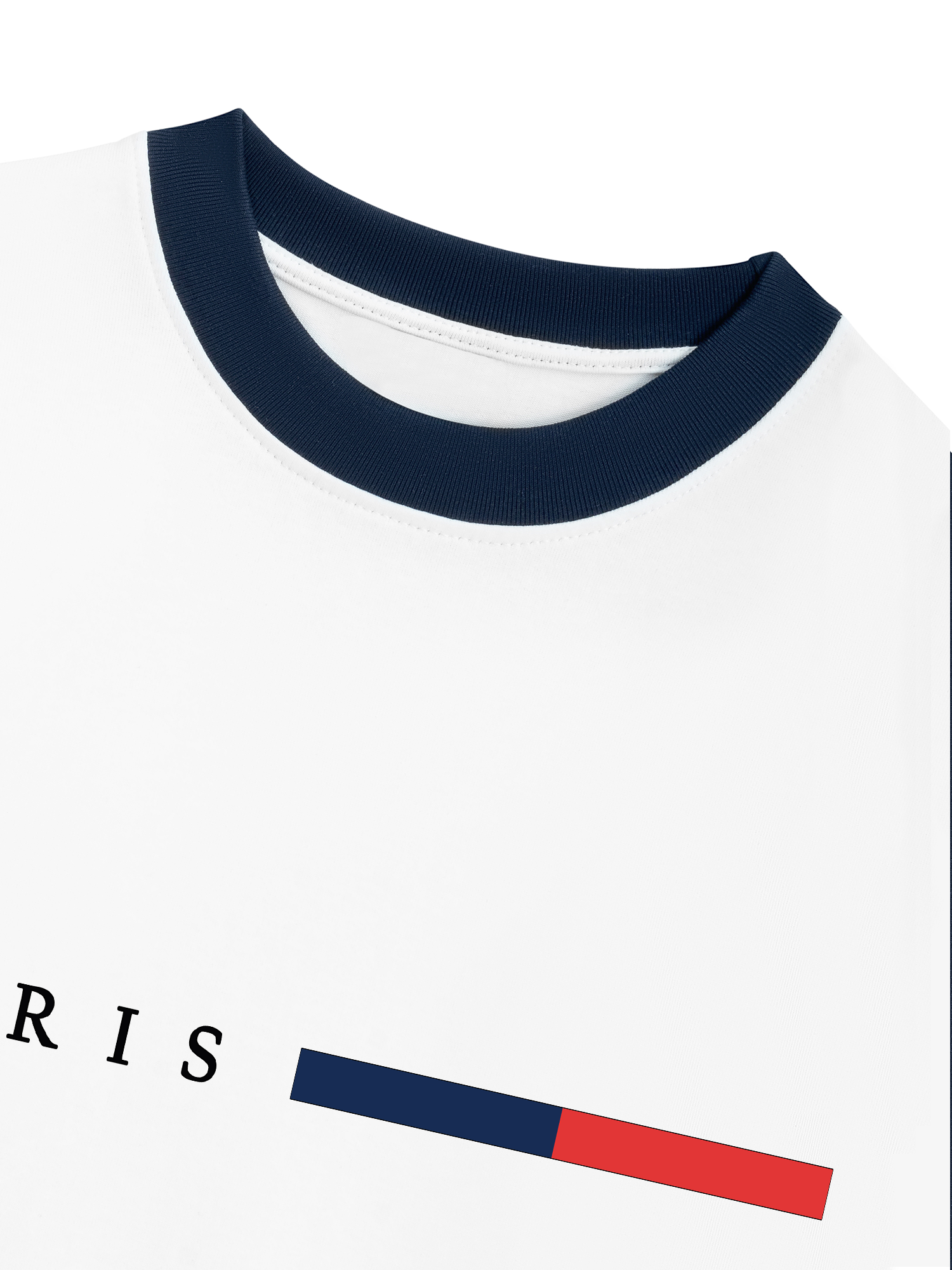 Áo Thun Ringer Relaxed Fit City Paris Basic Logo