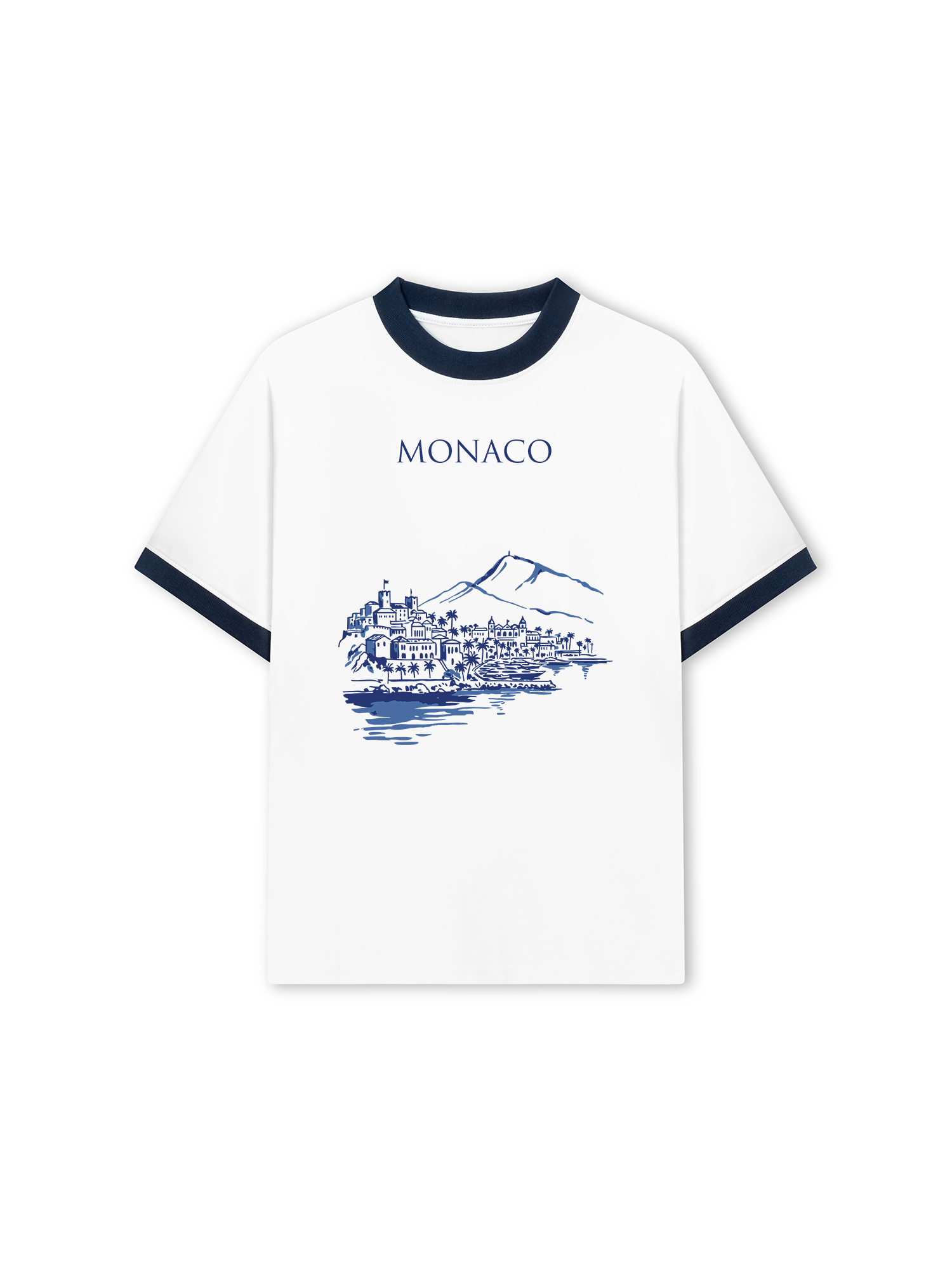 Áo Thun Ringer Relaxed Fit City Monaco