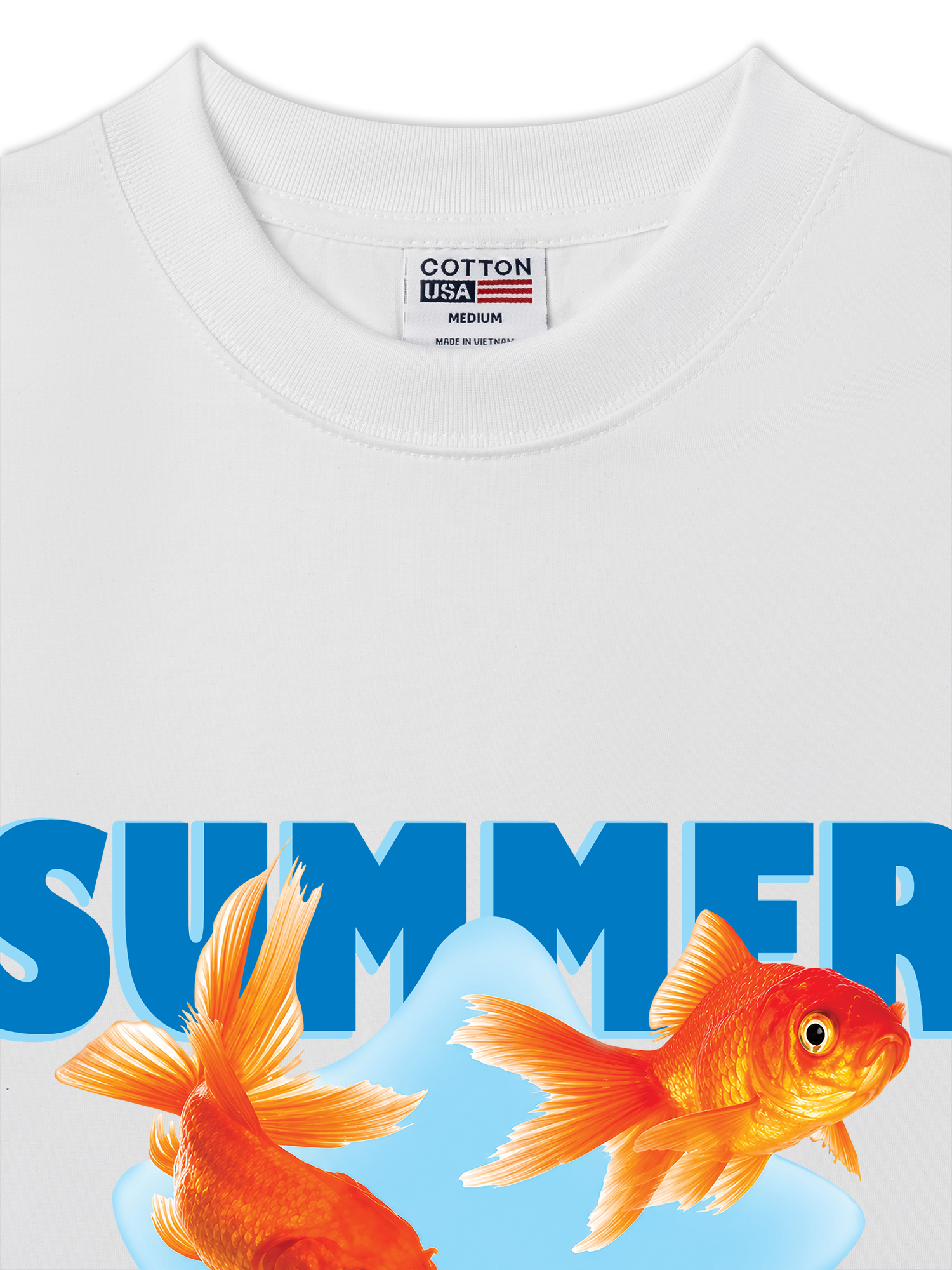 Áo Thun Relaxed Fit Tshirt Tshirt Tropical Summer Goldfish