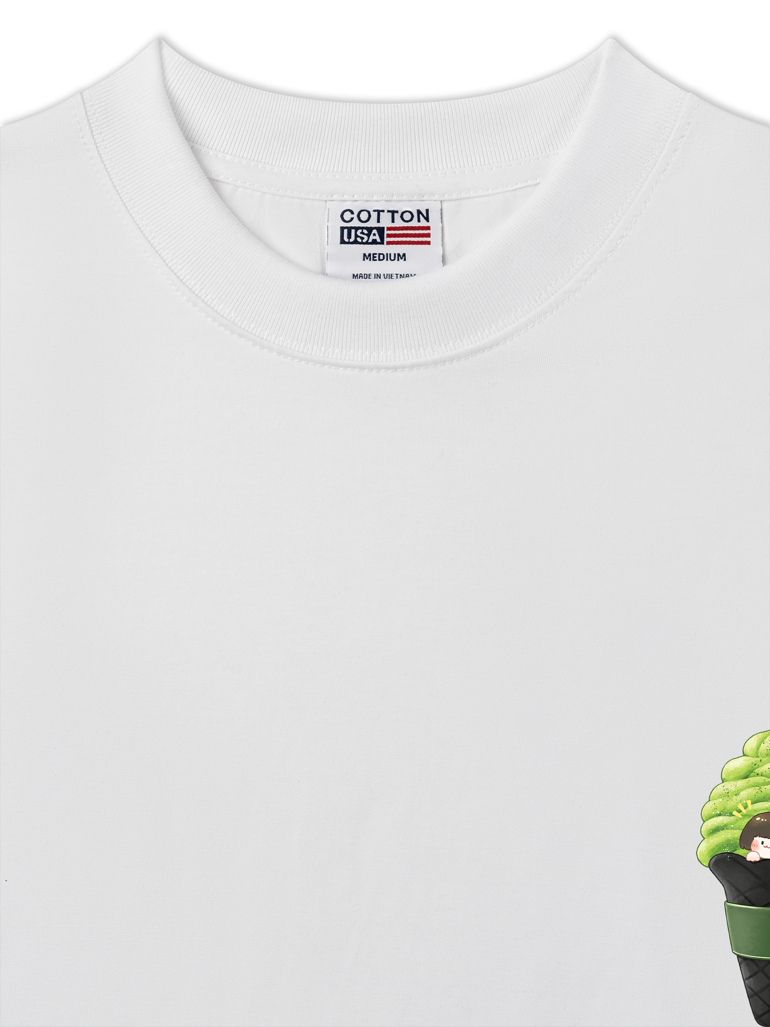 Áo Thun Relaxed Fit Daily Cup Matcha Cream