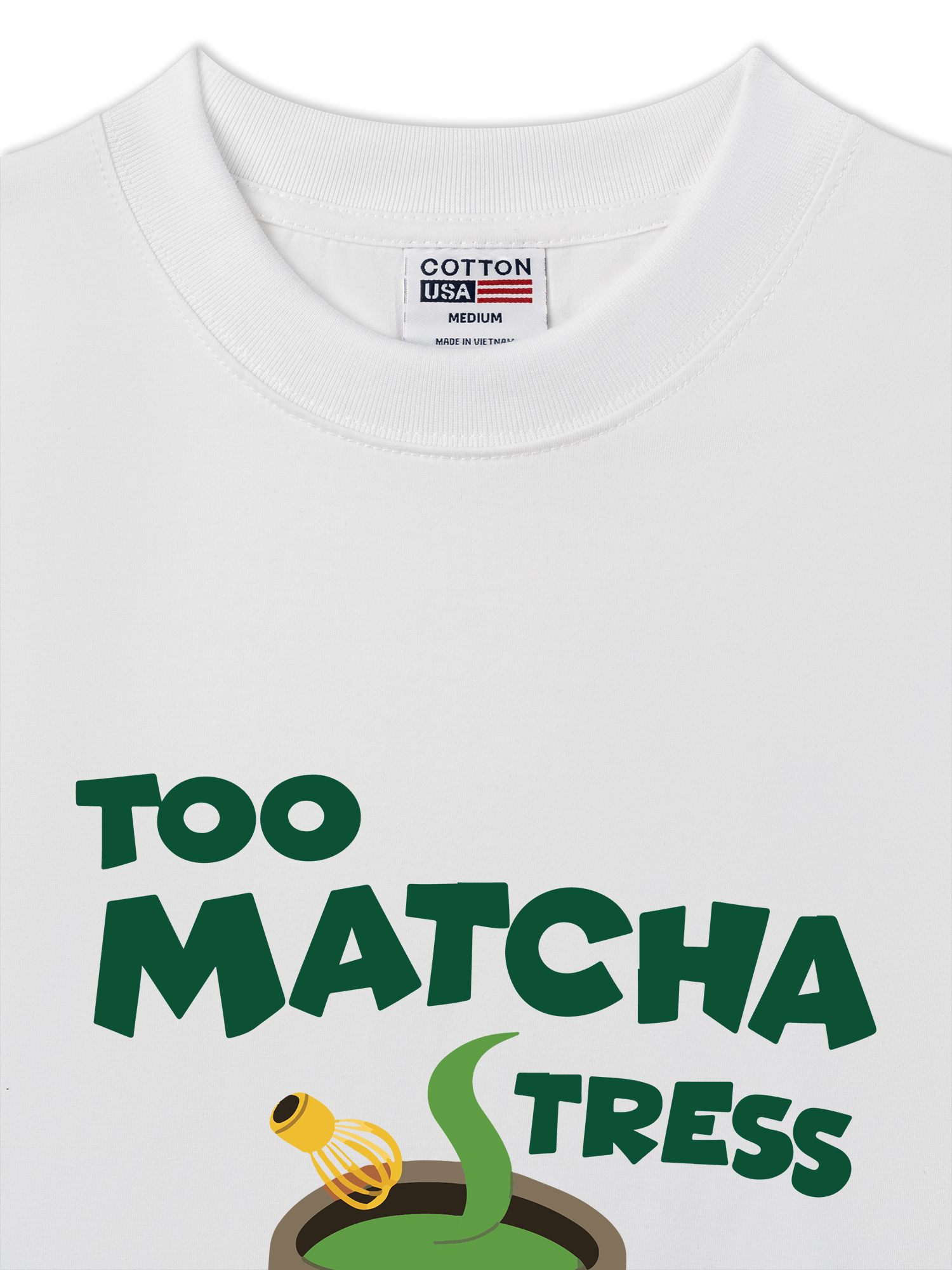Áo Thun Relaxed Fit  Too Matcha Stress