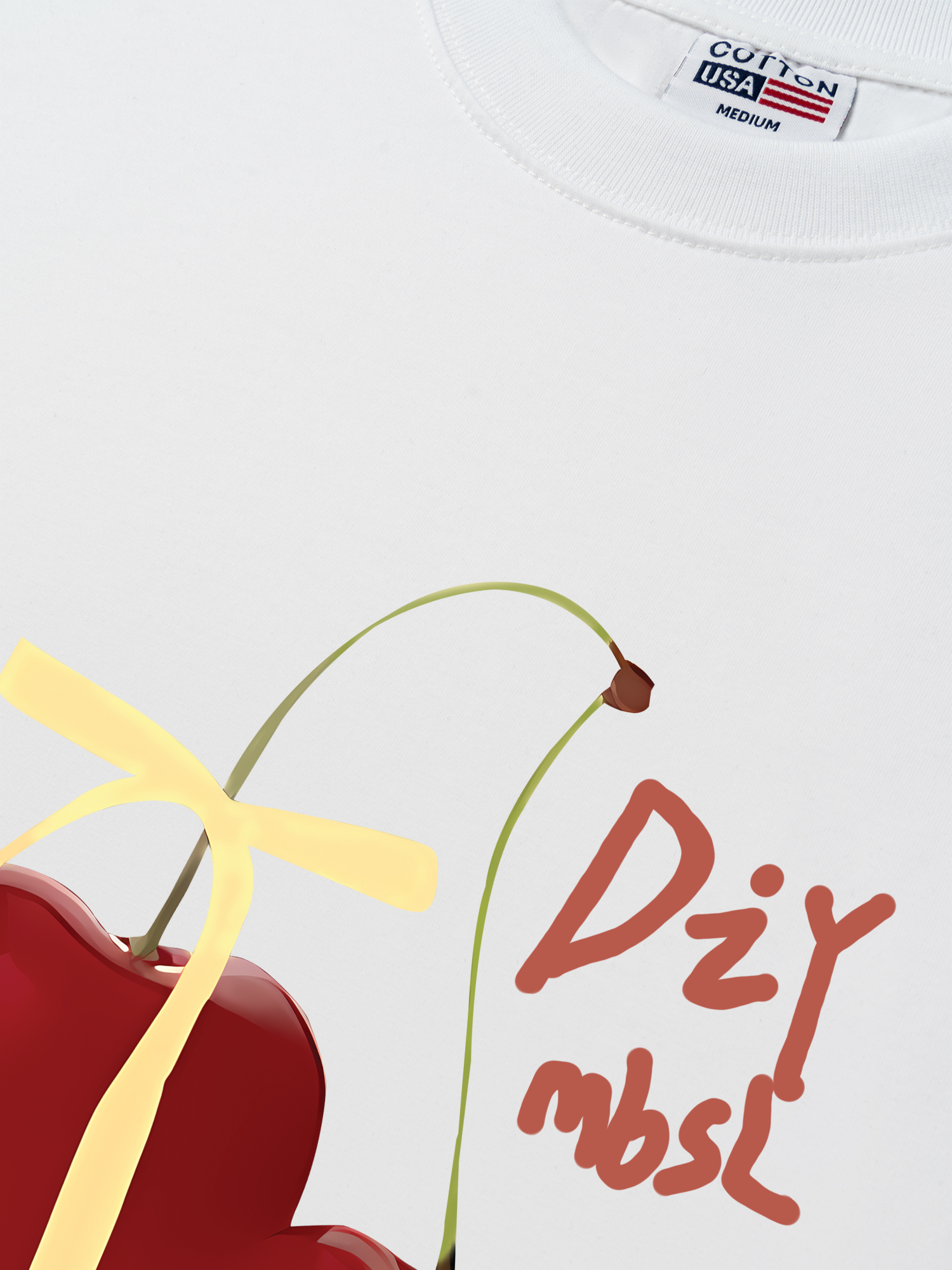 Áo Thun Relaxed Fit Cherry Yellow Bow