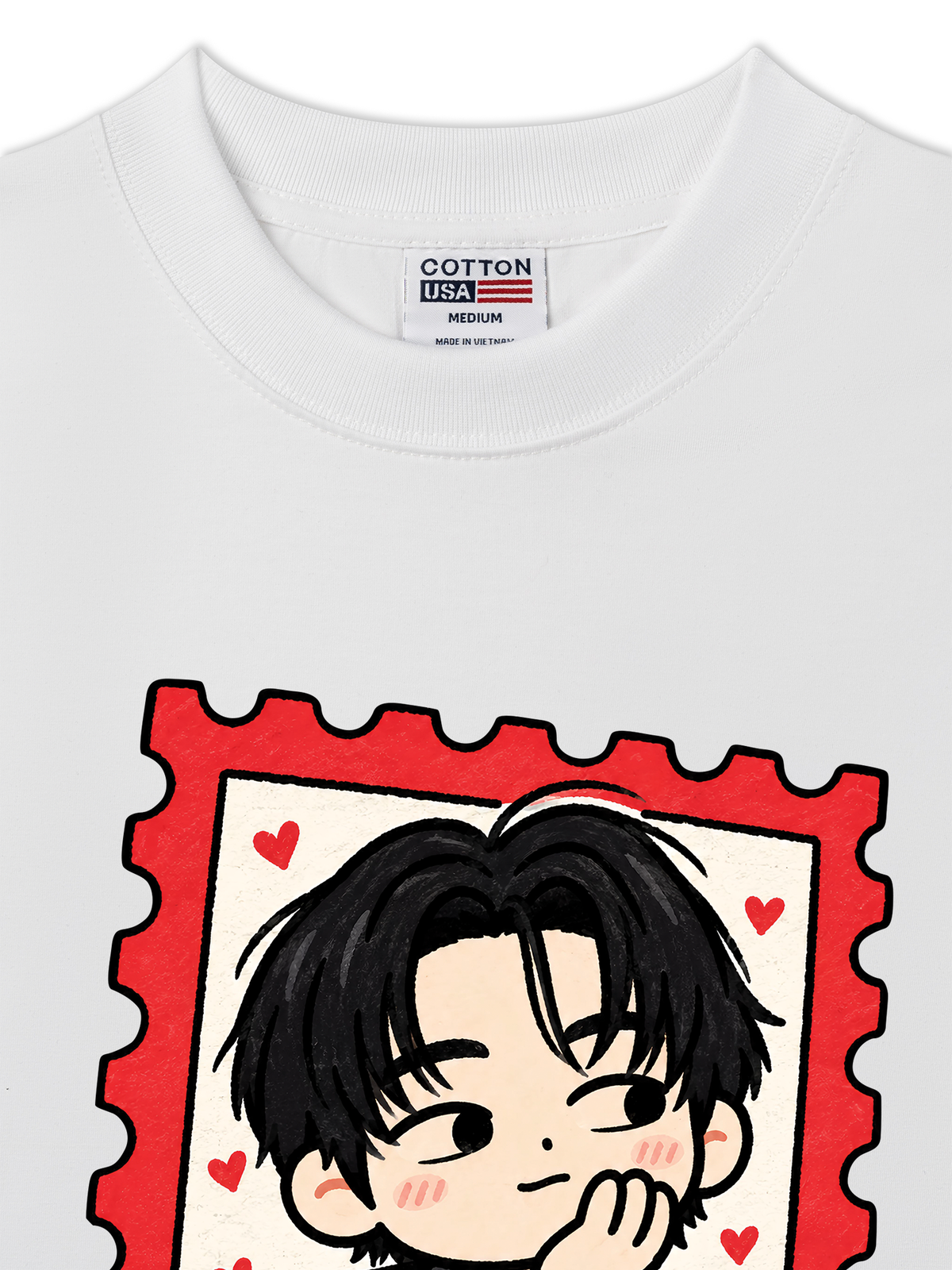 Áo Thun Relaxed Fit Teahyung Chibi