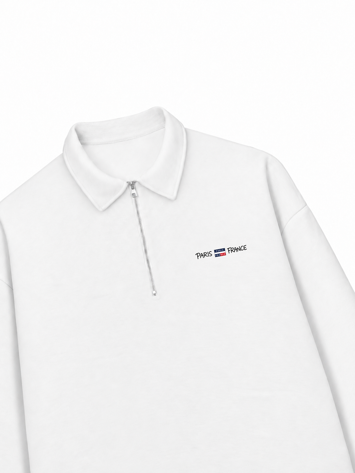 Áo Sweater Polo Nỉ Hai Da Retro Paris France