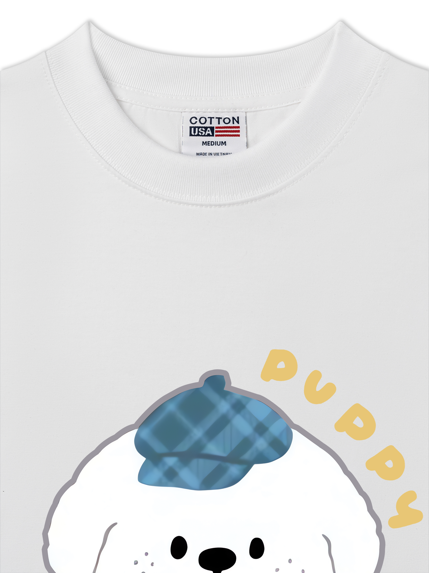 Áo Thun Relaxed Fit Soft Paw Blue Puppy