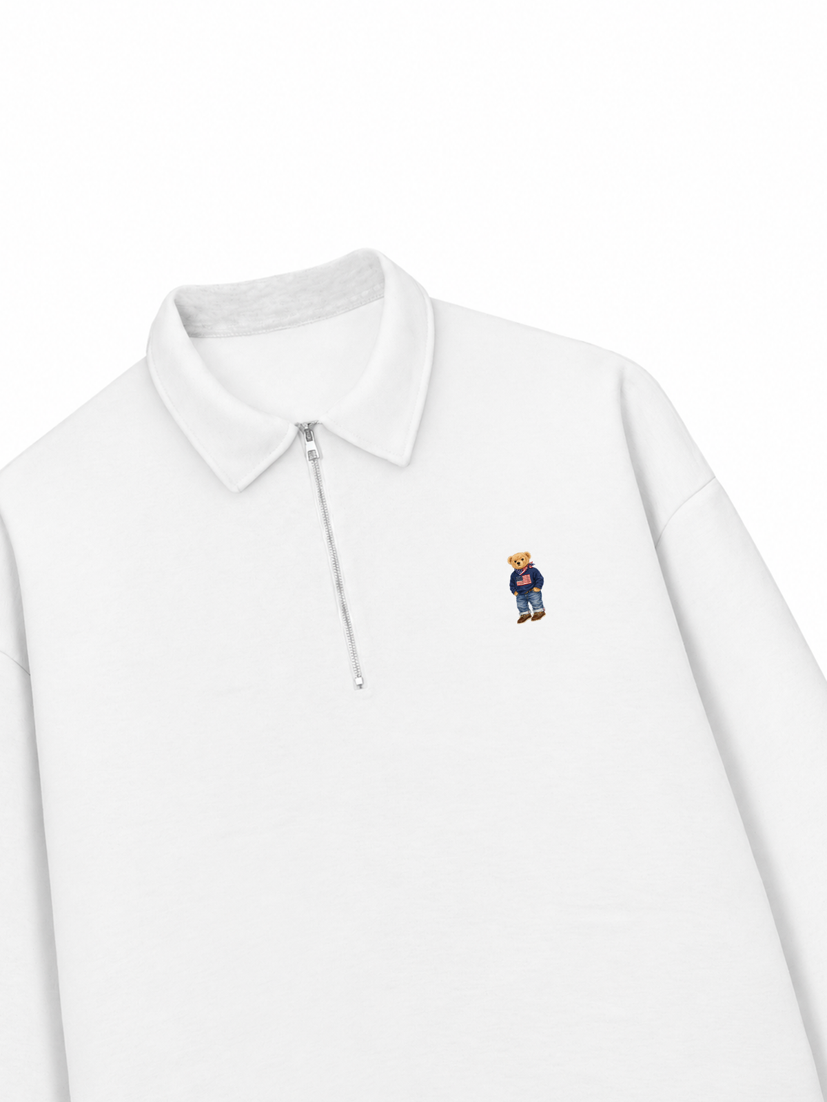 Áo Sweater Polo Nỉ Hai Da  America Boy