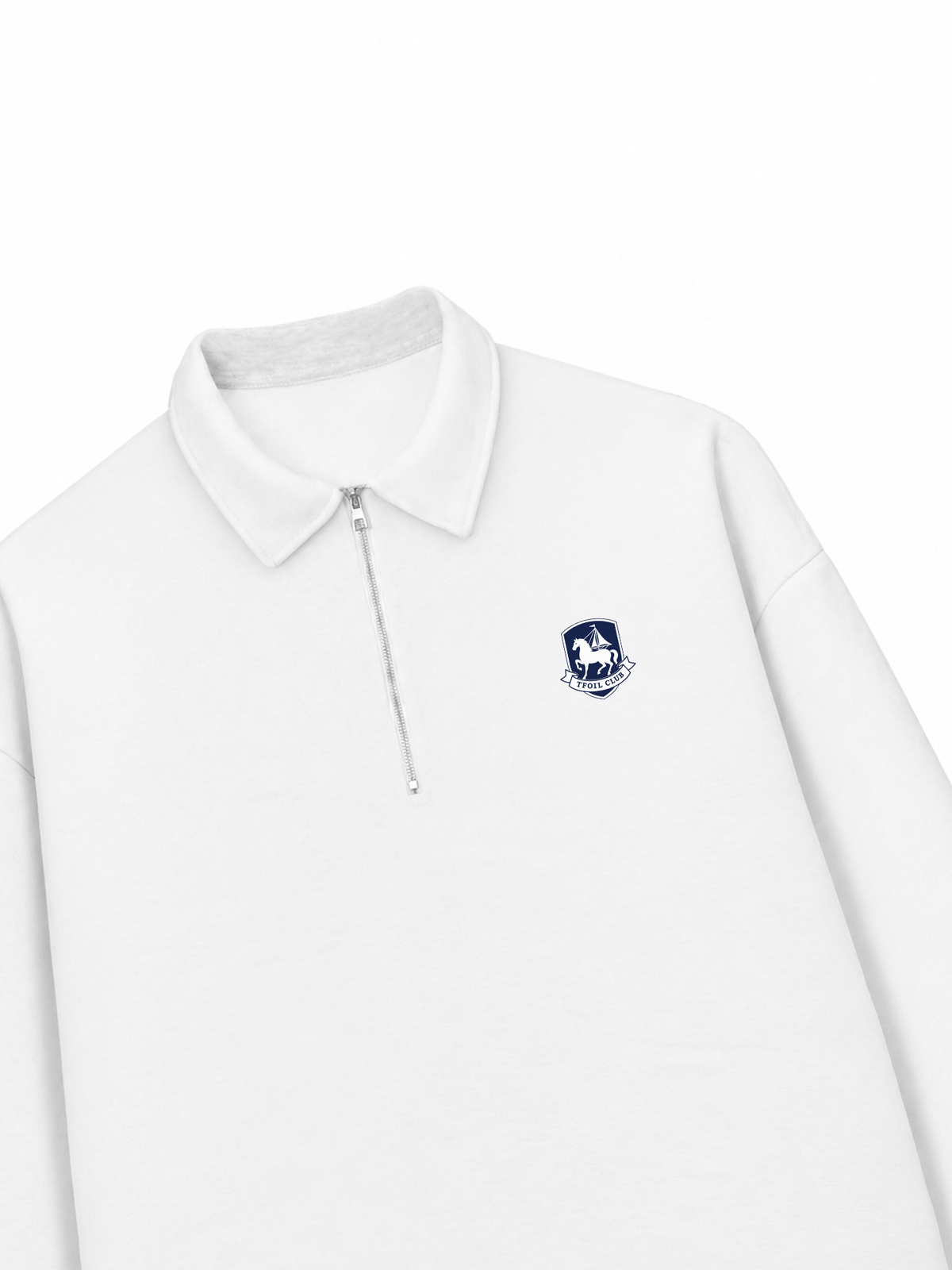 Áo Sweater Polo Nỉ Hai Da Horse Logo