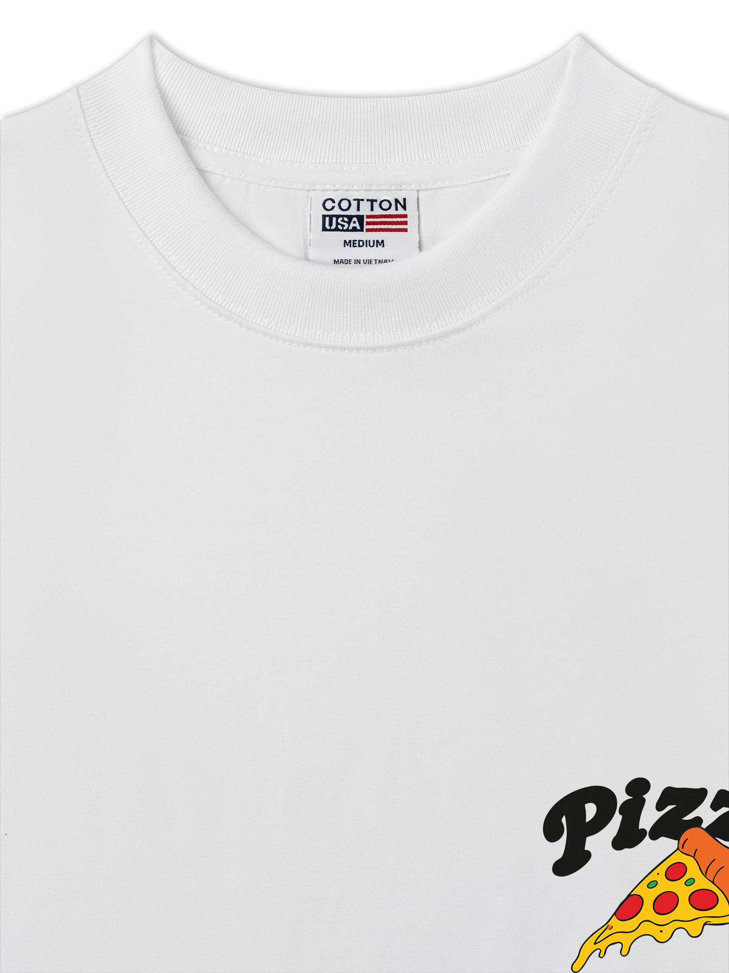 Áo Thun Relaxed Fit Yummy Mood Pizza Daily