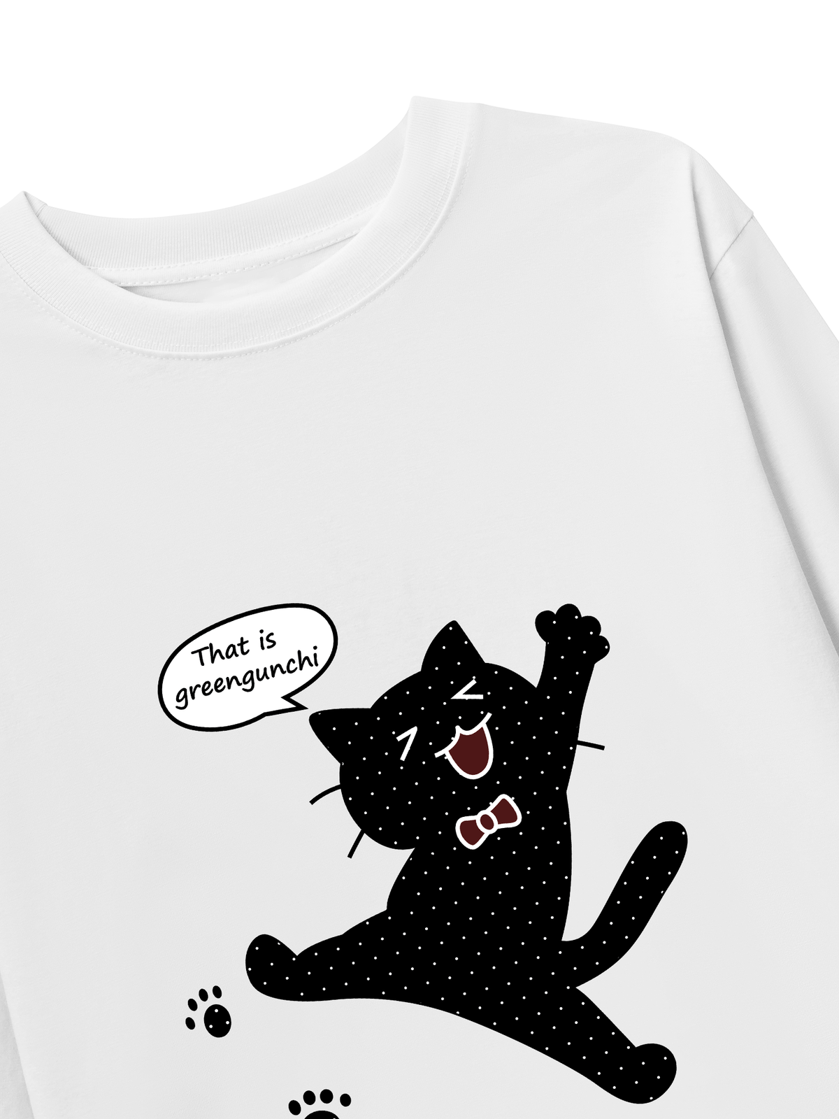 Áo Thun Dài Tay Dotty Mood Cute Cat