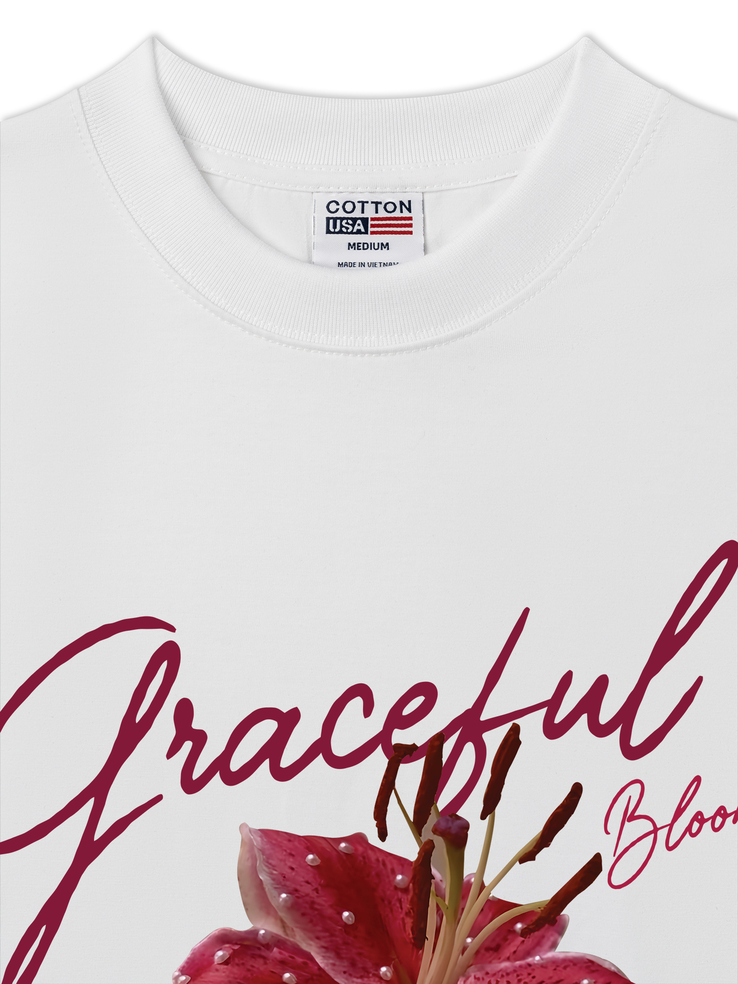 Áo Thun Relaxed Fit Bling Graceful Bloom