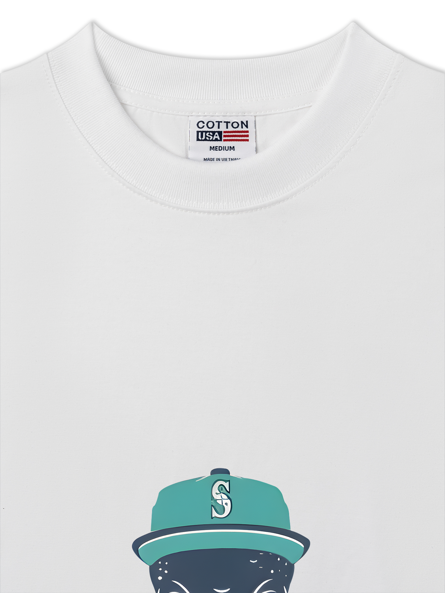 Áo Thun Relaxed Fit Baseball Green Octopus