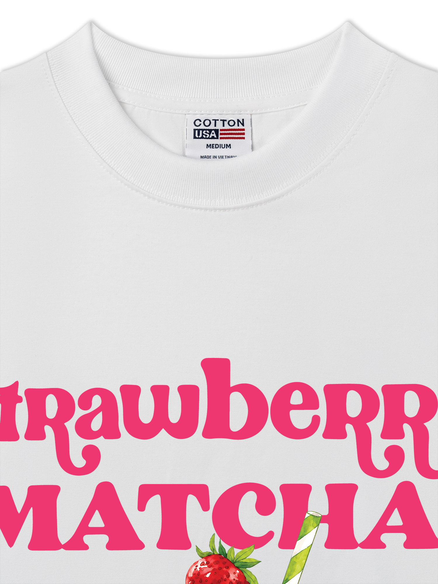 Áo Thun Relaxed Fit Daily Cup Strawberry Matcha
