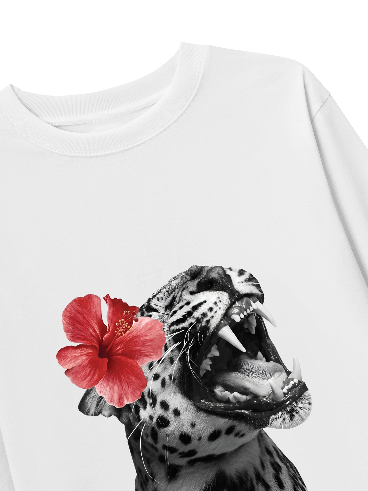 Áo Thun Dài Tay Urban Leopard Roar Flower