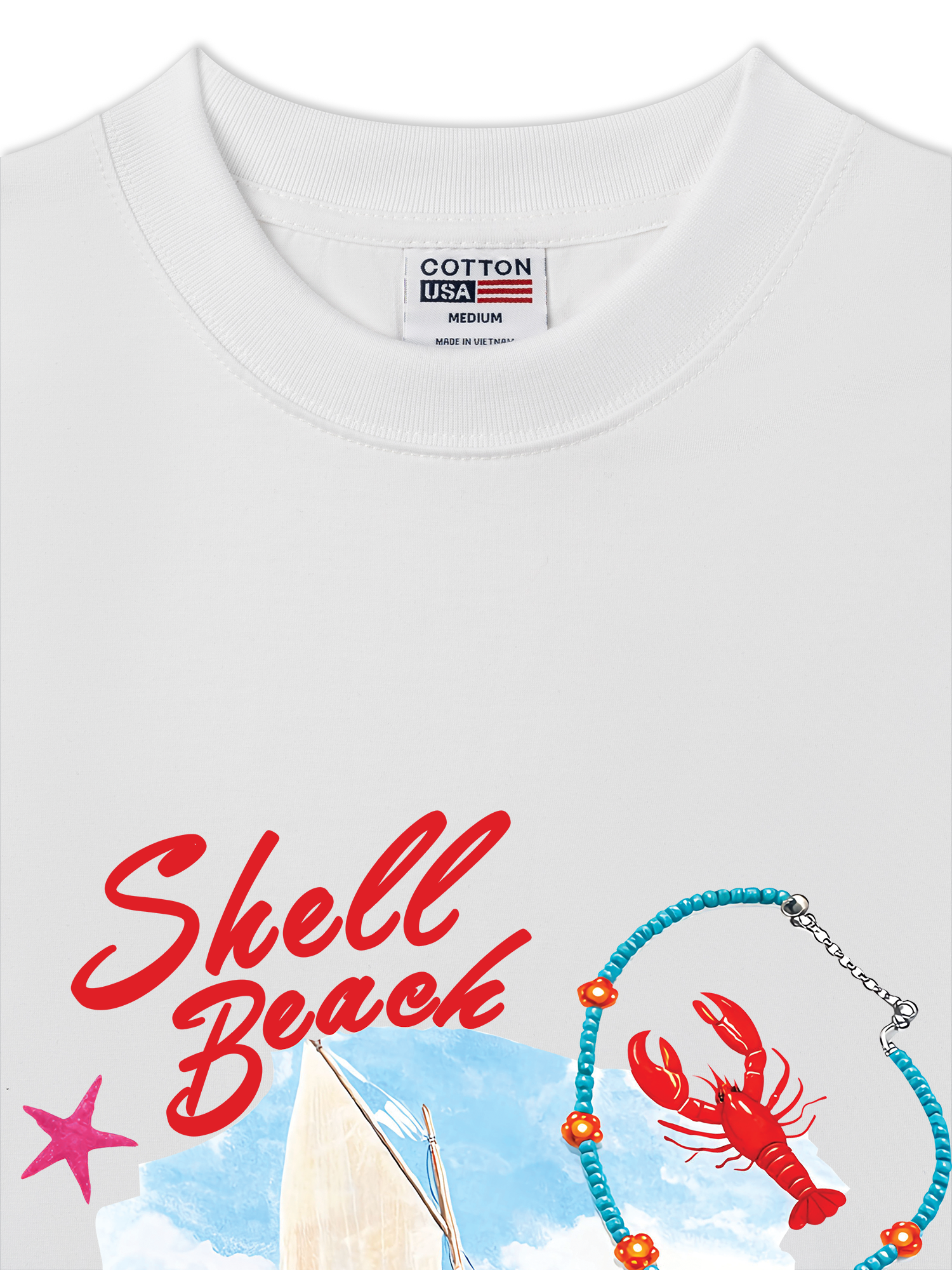 Áo Thun Relaxed Fit Shell Beach