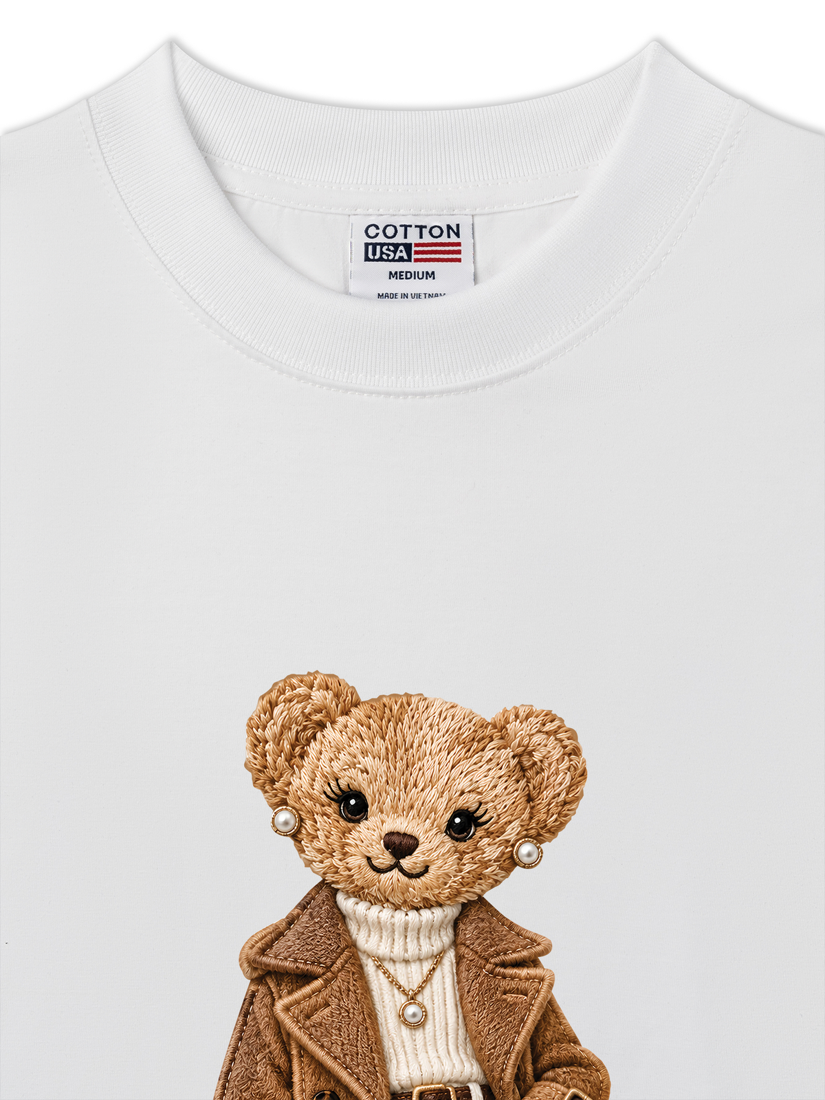 Áo Thun Relaxed Fit Bear With Trend Coat