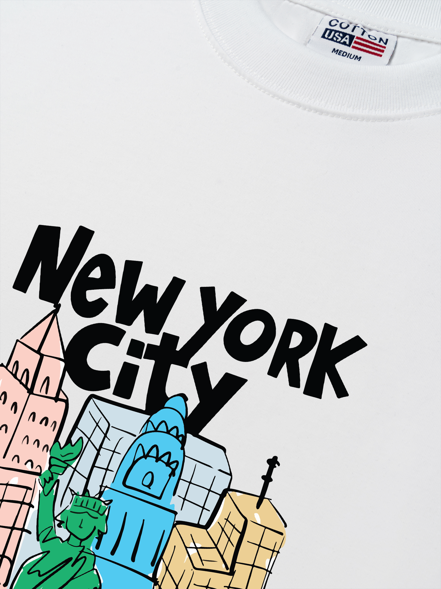 Áo Thun Relaxed Fit City New York Art