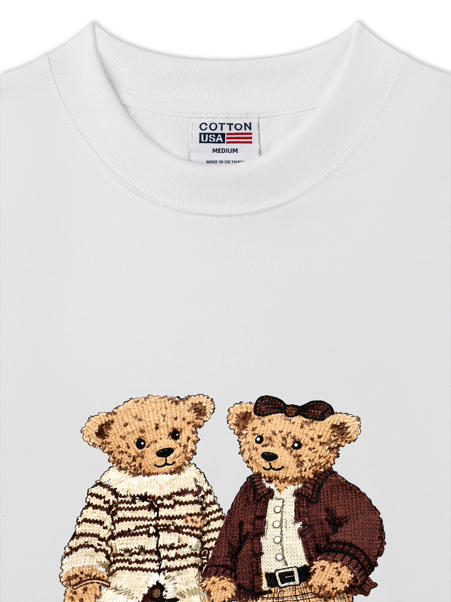 Áo Thun Relaxed Fit Couple Bear