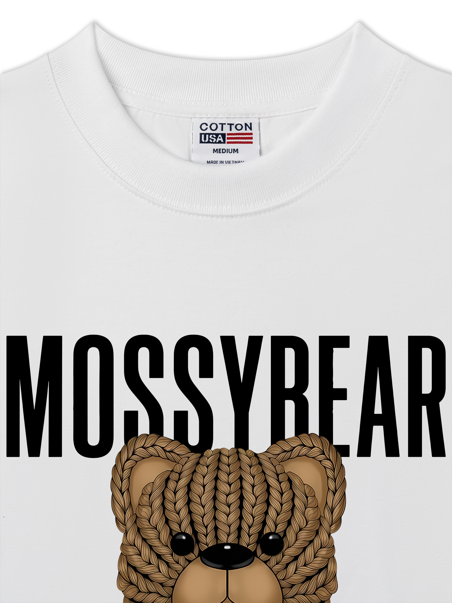 Áo Thun Relaxed Fit Mossy Bear Brown Bear