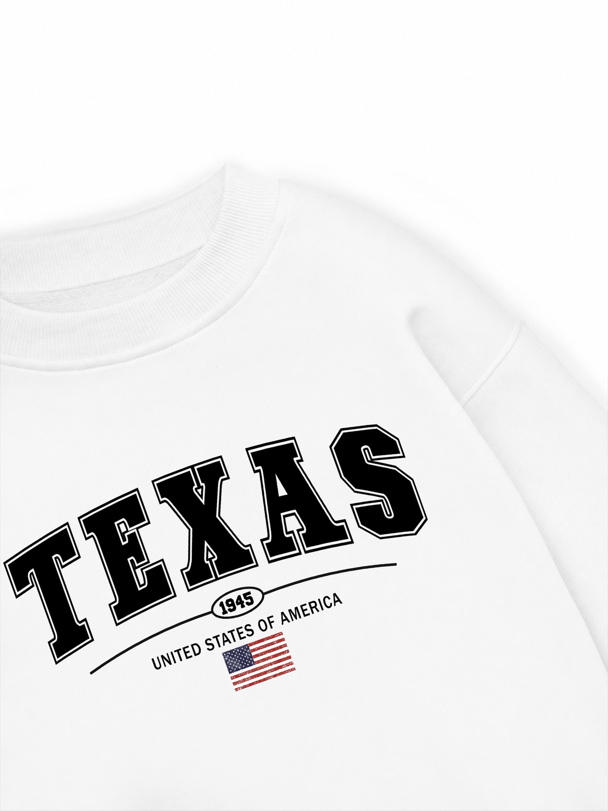 Áo Sweater Nỉ Hai Da USA Texas 1945