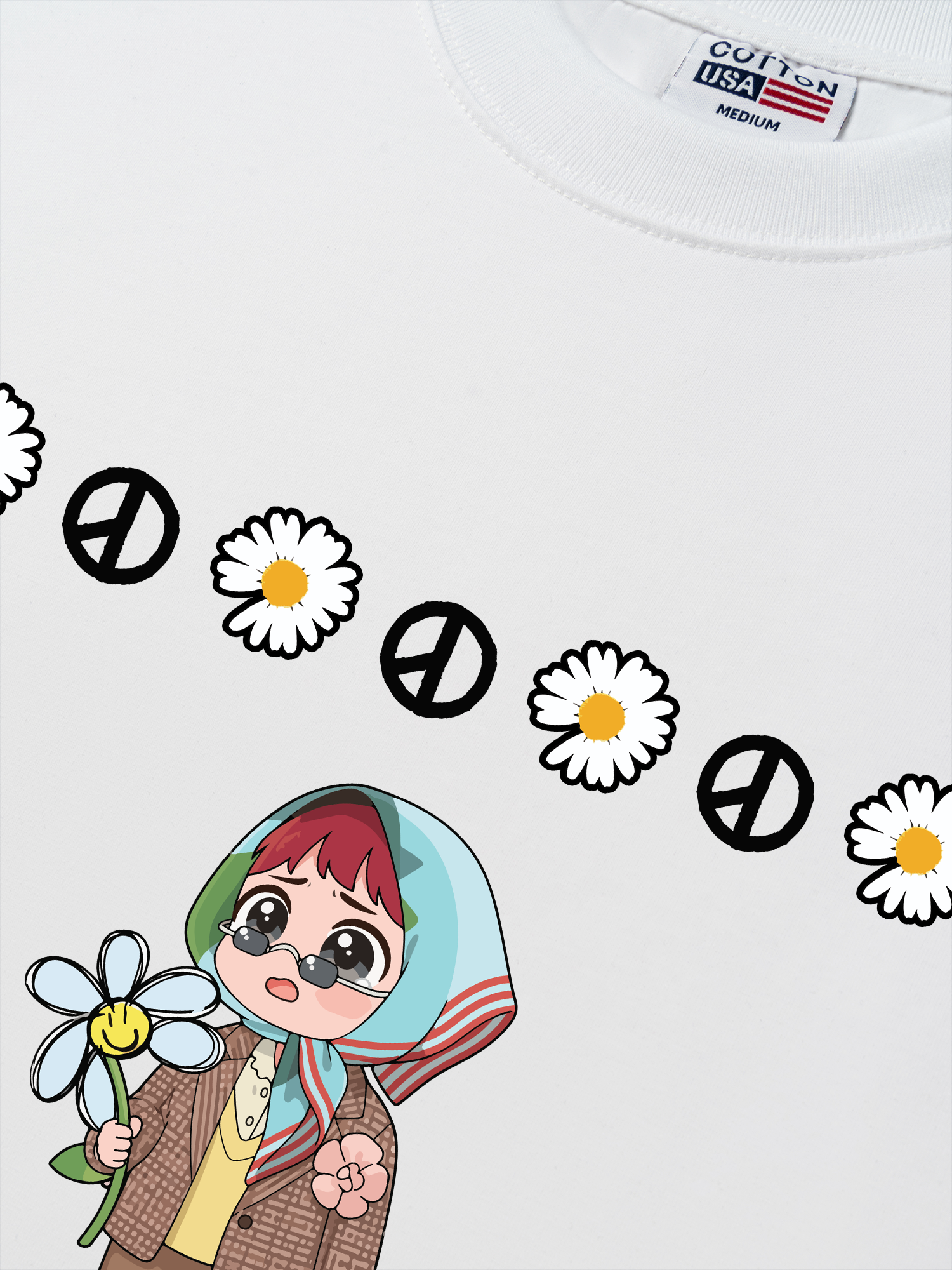Áo Thun Relaxed Fit Idol G-Dragon My Husband Chibi Art