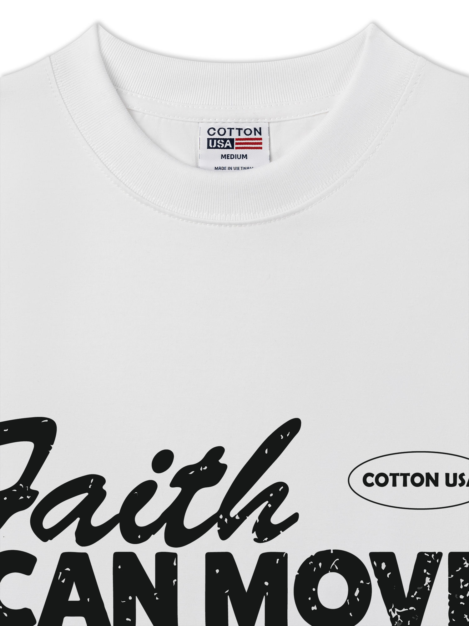 Áo Thun Relaxed Fit Adventure Faith Can Move Mountains