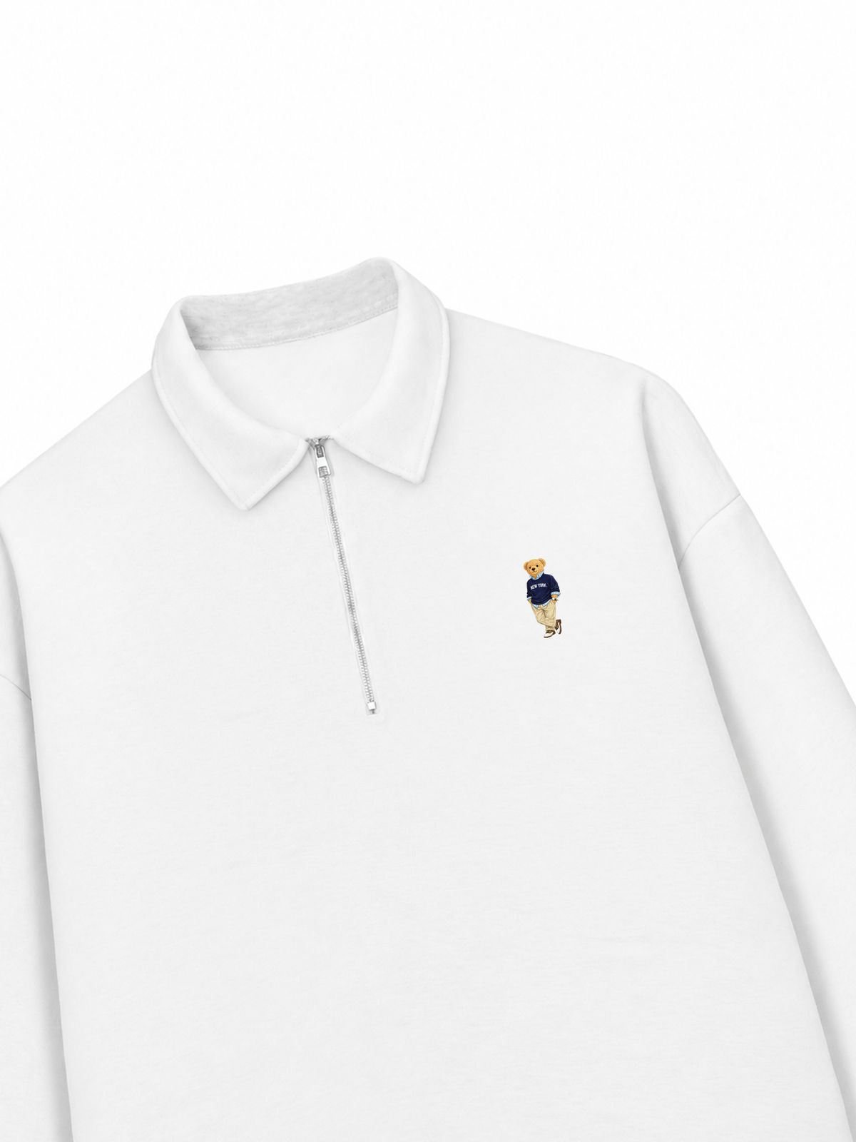 Áo Sweater Polo Nỉ Hai Da  Classic Bear