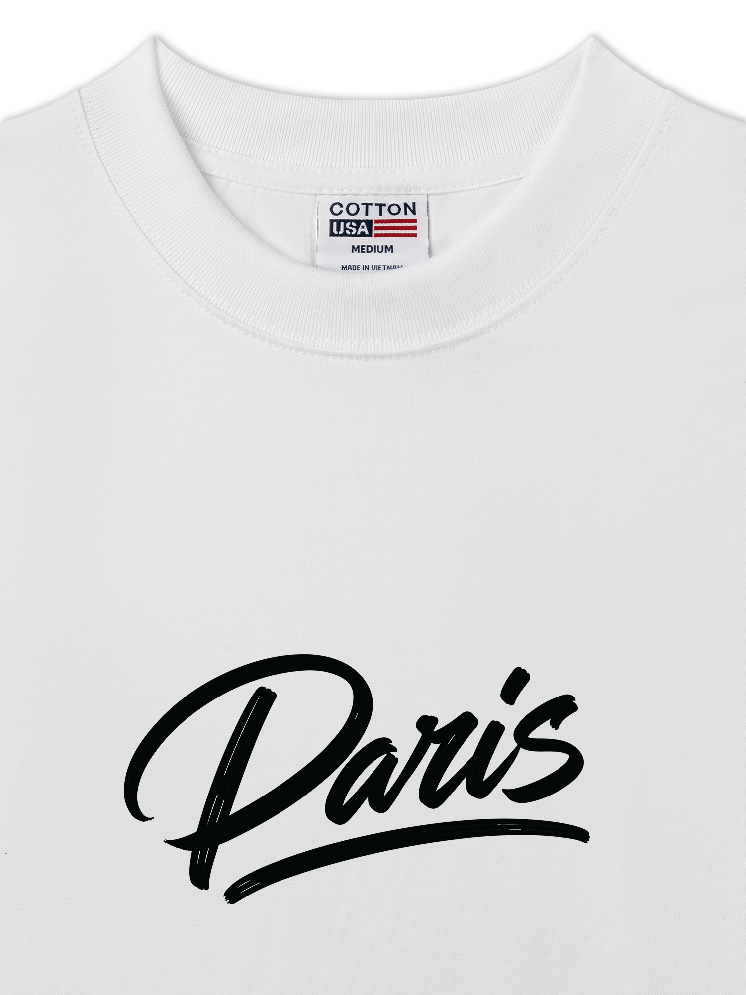 Áo Thun Relaxed Fit Paris Basic Logo