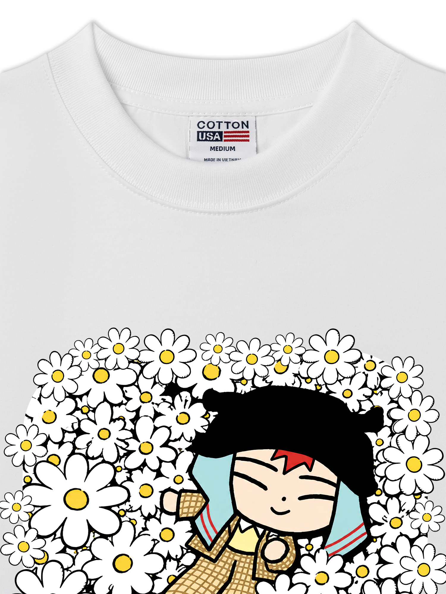 Áo Thun Relaxed Fit GD Daisy Flower