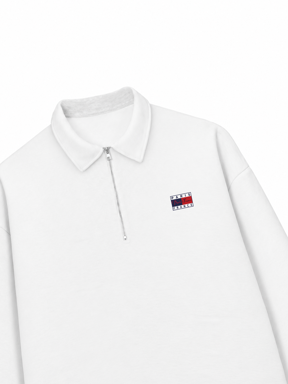 Áo Sweater Polo Nỉ Hai Da Basic Paris France