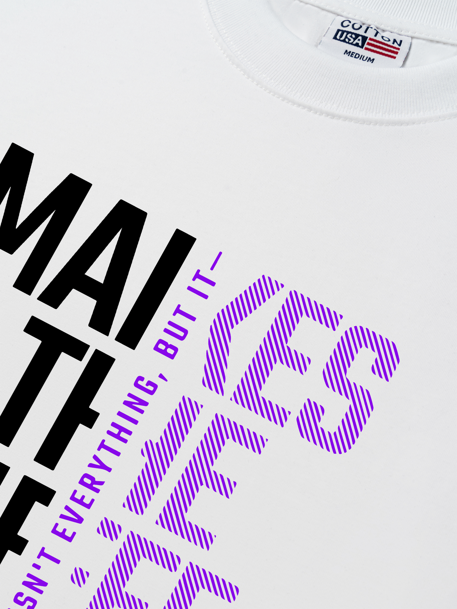 Áo Thun Relaxed Fit Money Motivational Modern Typographic