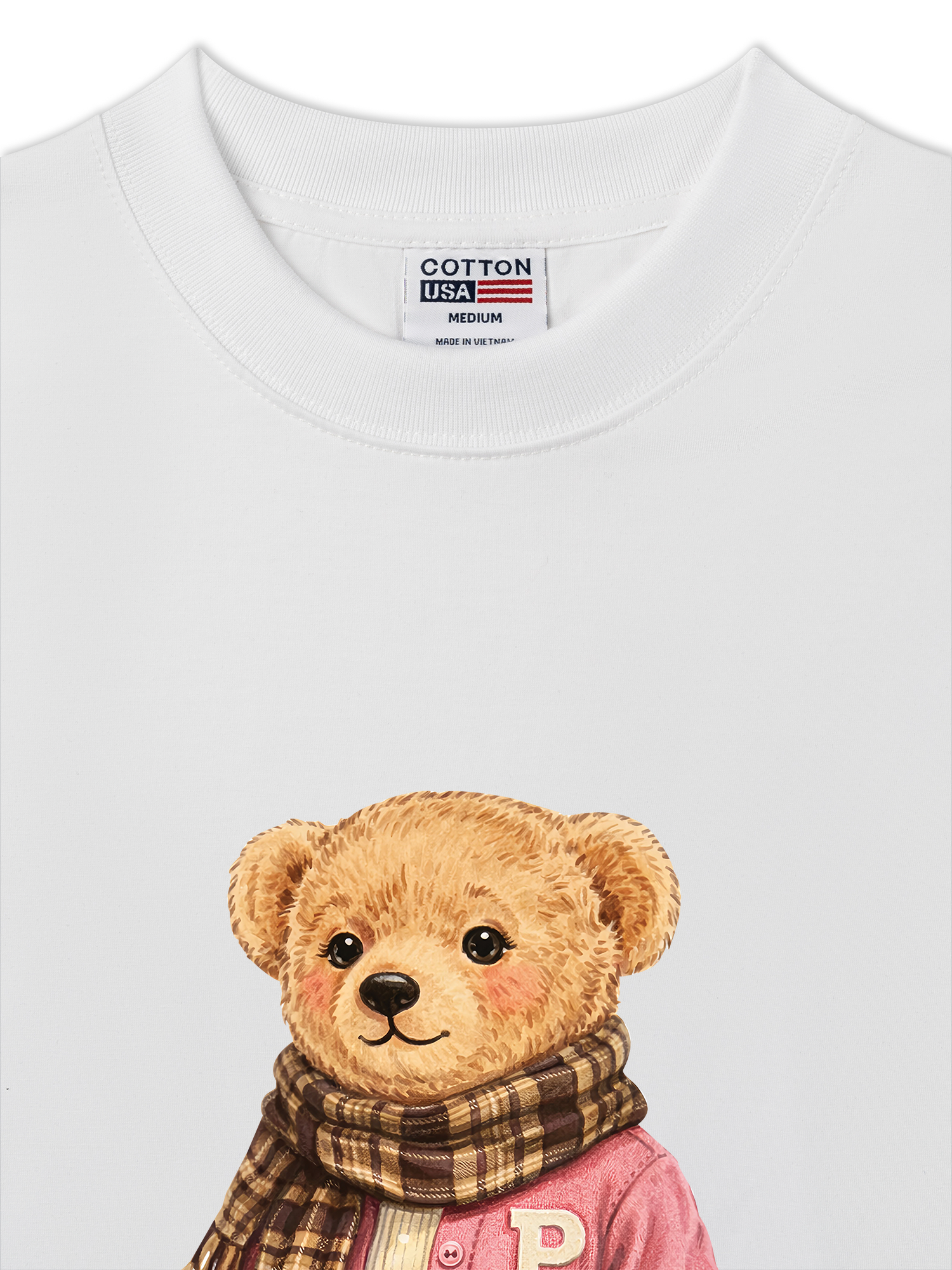 Áo Thun Relaxed Fit Pink Girl Bear