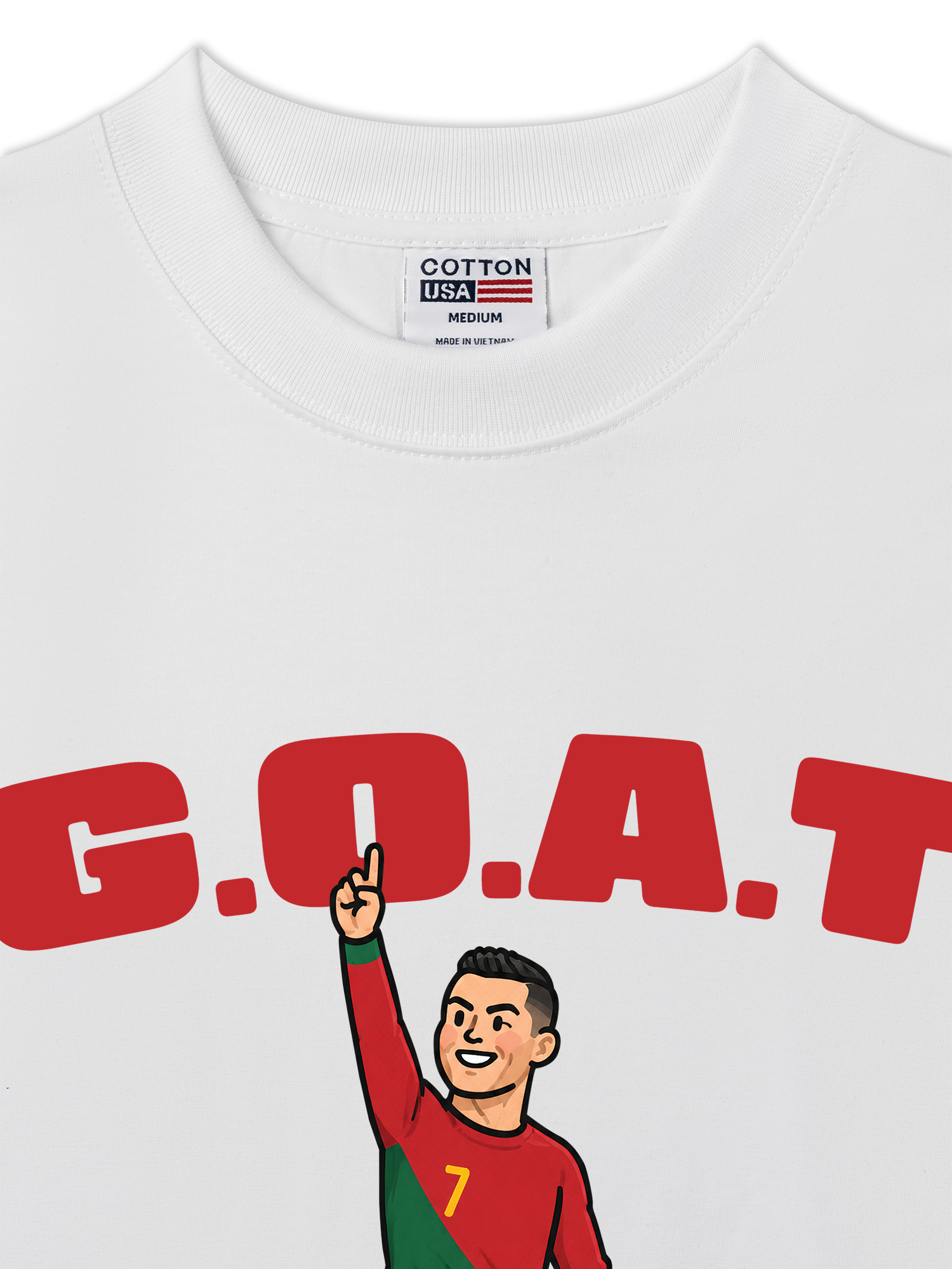 Áo Thun Relaxed Fit Soccer 7 G.O.A.T