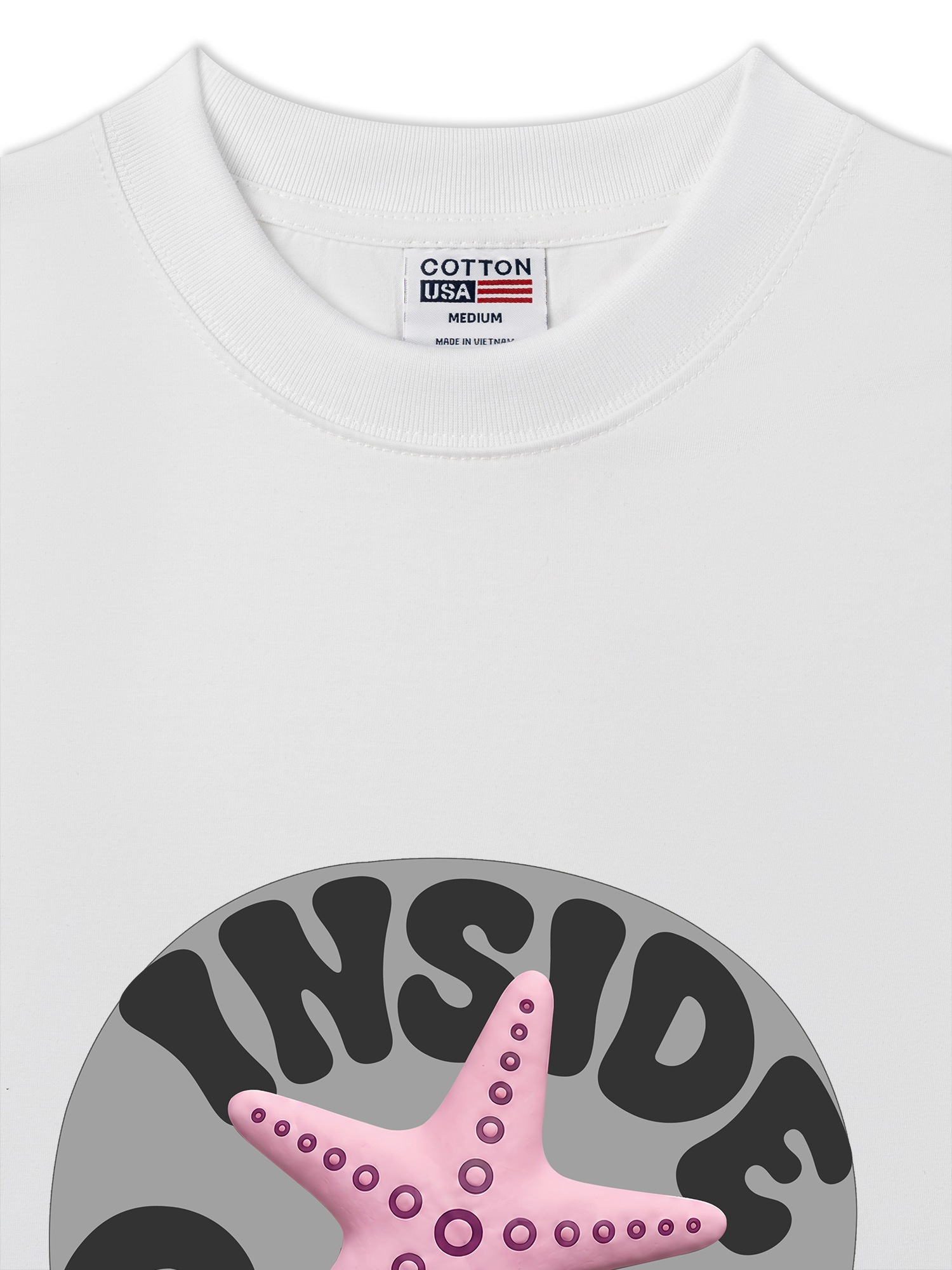 Áo Thun Relaxed Fit Inside Ocean Pink StarFish