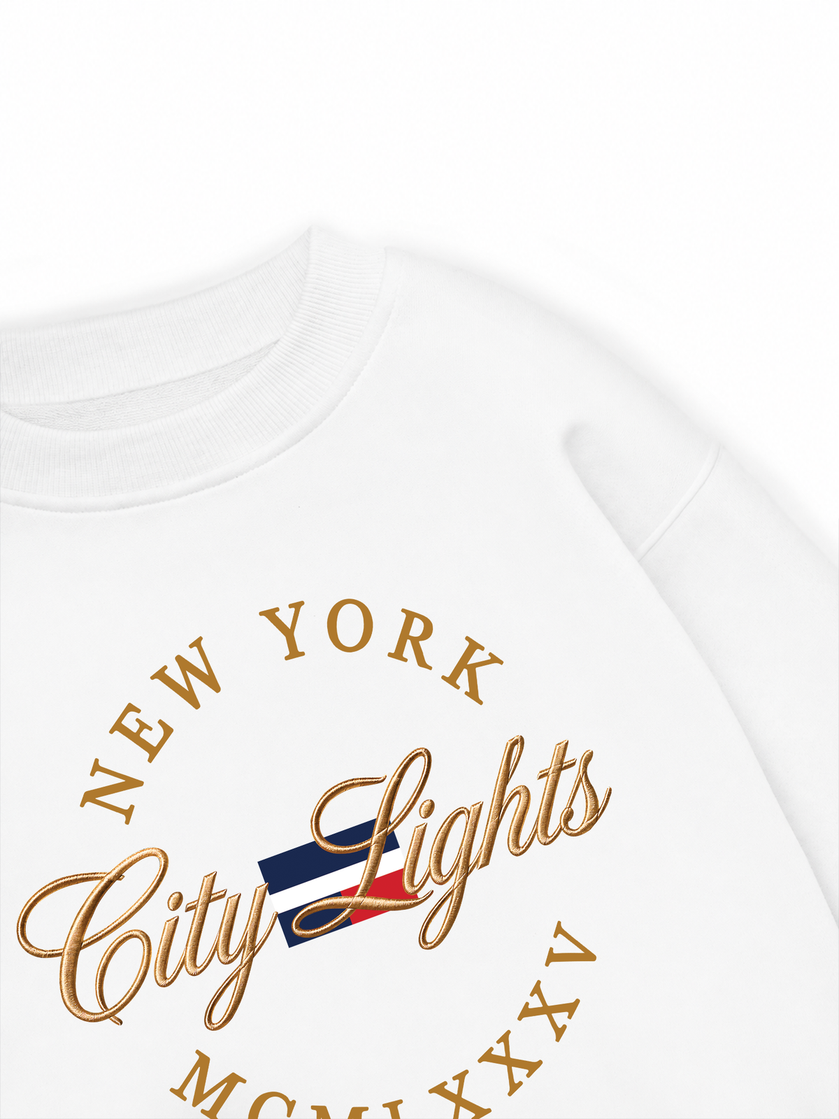 Áo Sweater Nỉ Hai Da  City Lights New York