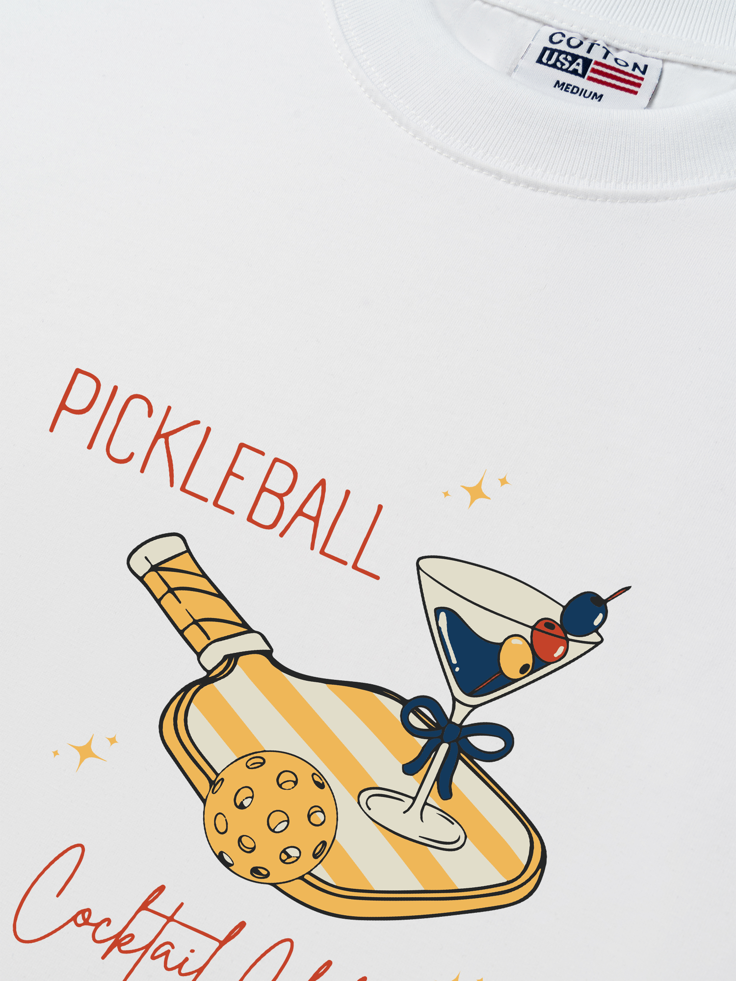 Áo Thun Relaxed Fit Pickleball Cocktail Club