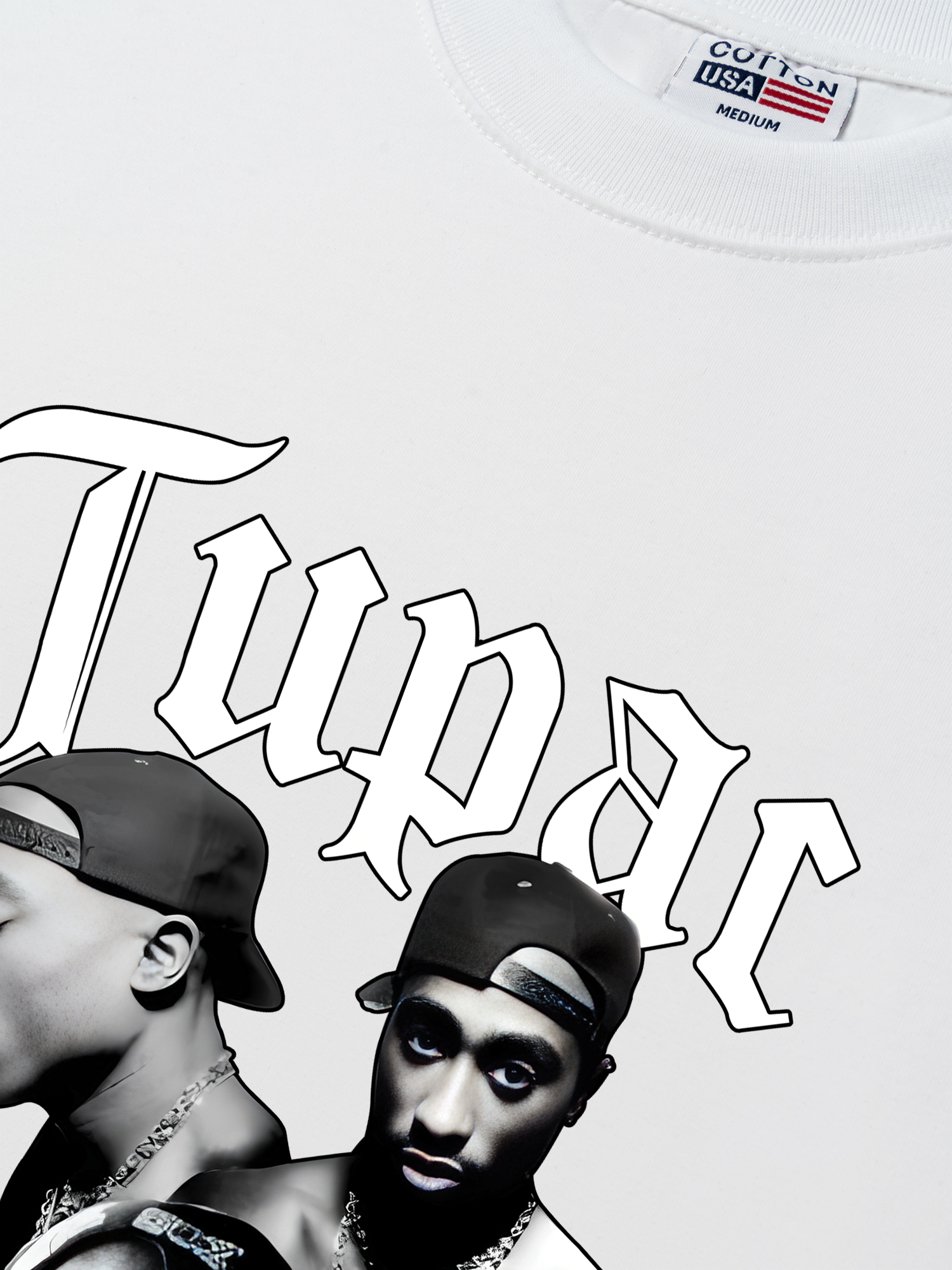 Áo Thun Relaxed Fit Rapper Tuppac All Eyes OIn Me