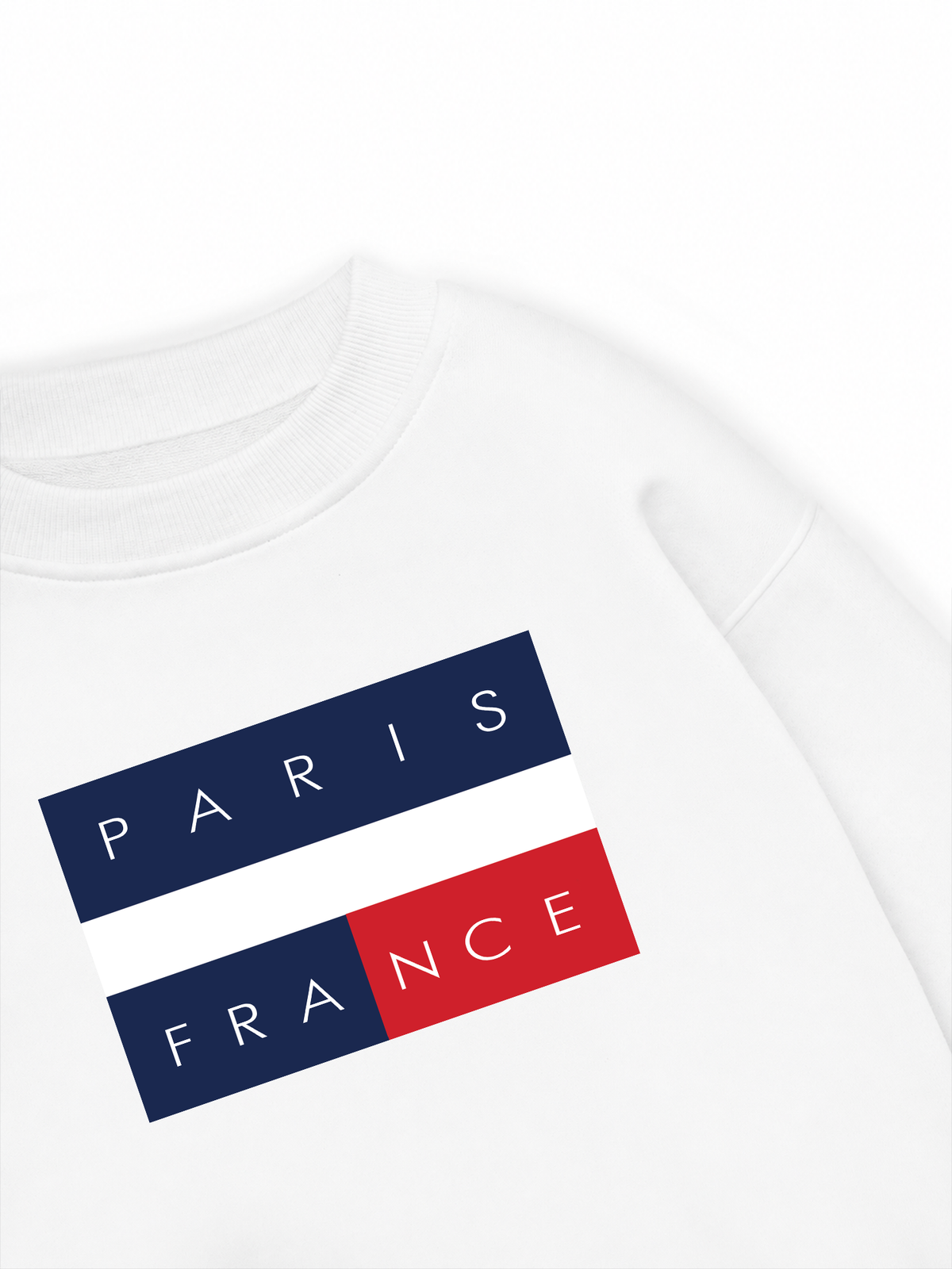 Áo Sweater Nỉ Hai Da Paris France Flag
