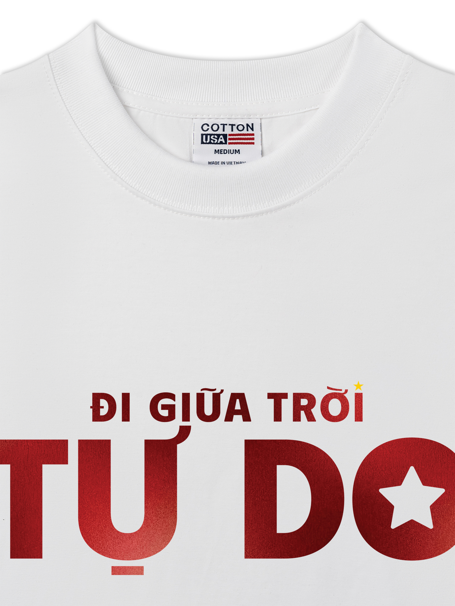 Áo Thun Relaxed Fit Đi Giữa Trời Tự Do