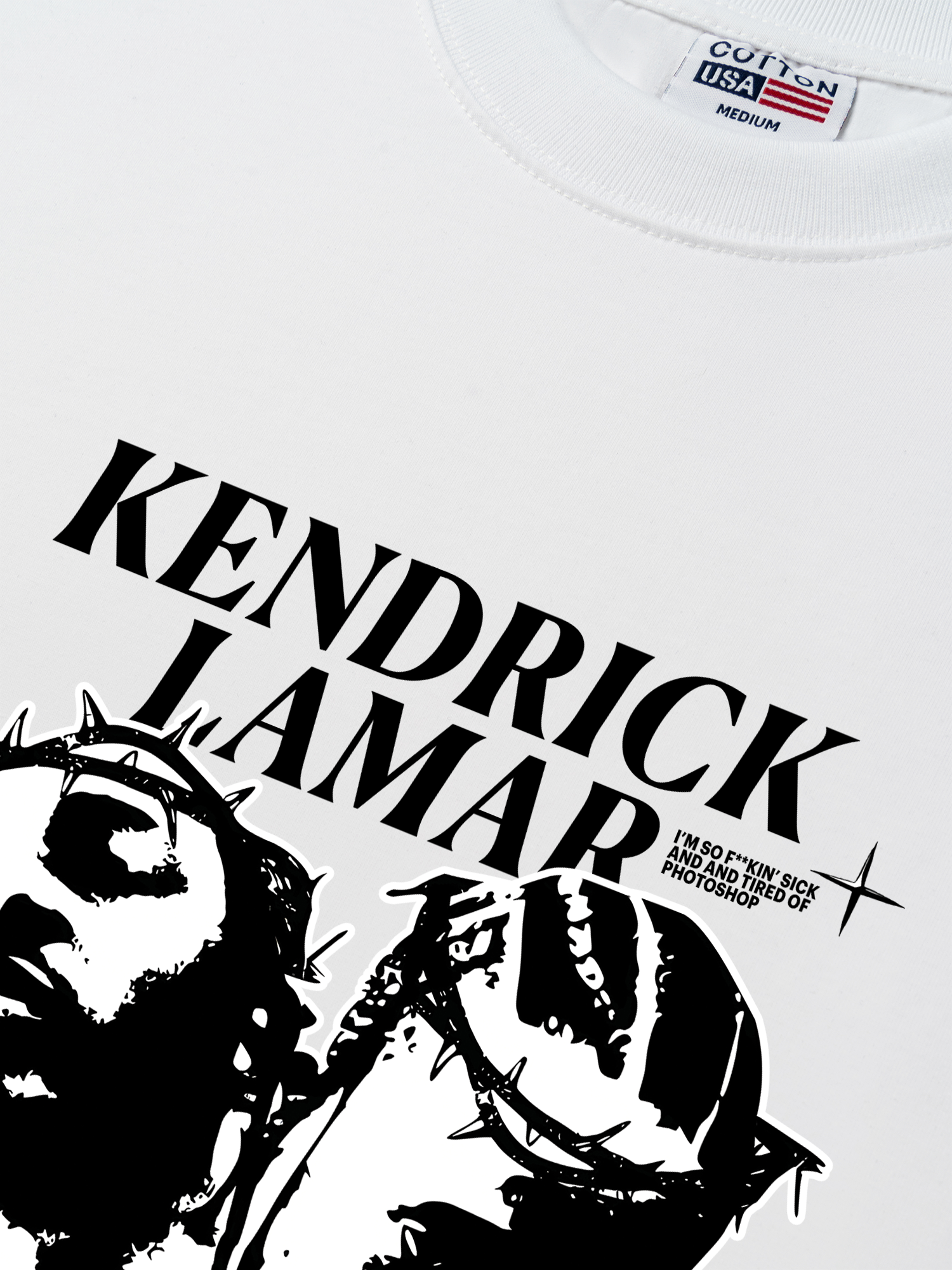 Áo Thun Relaxed Fit Rapper Kendrick Lamar Damn