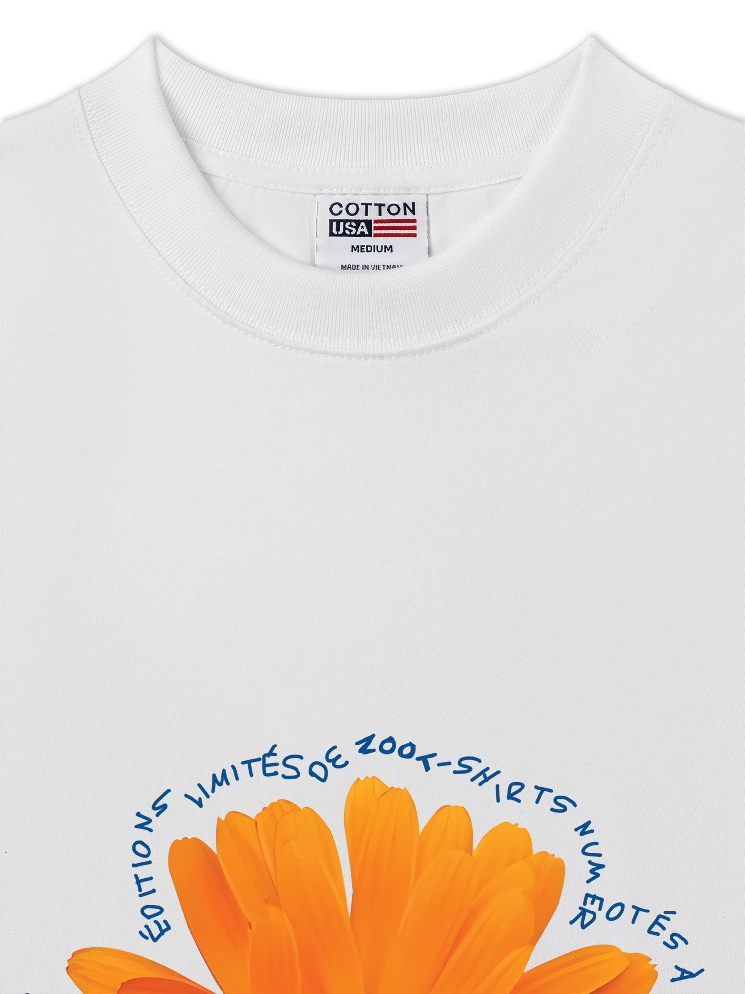 Áo Thun Relaxed Fit Floral Orange Flower