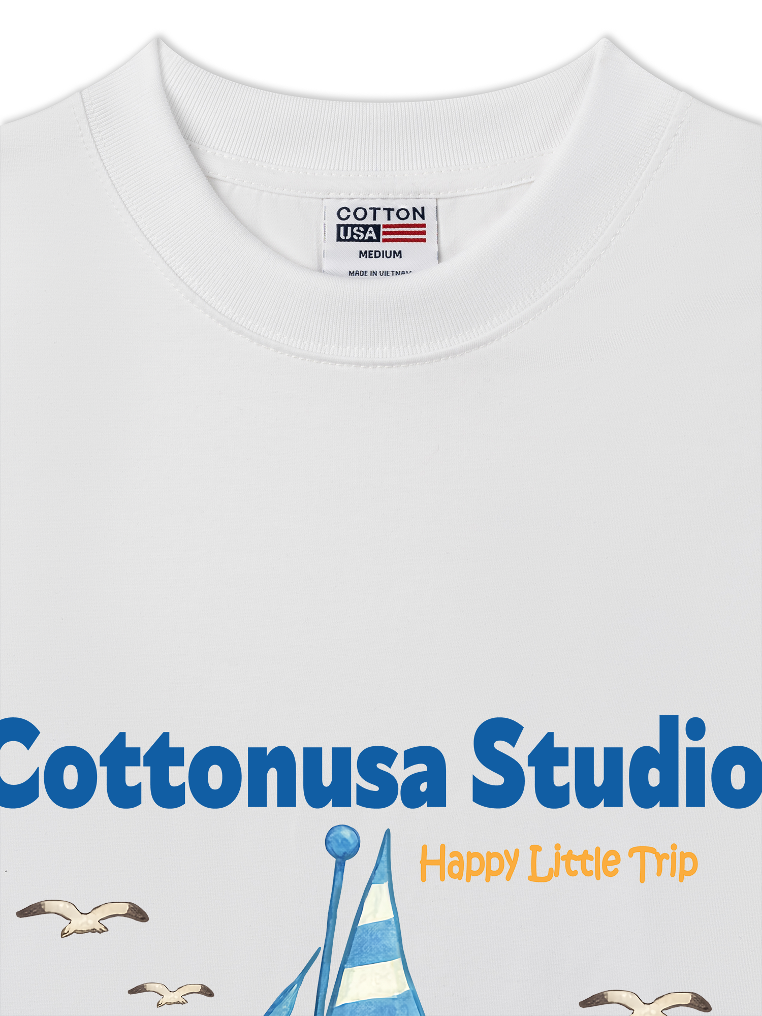 Áo Thun Relaxed Fit Tropical Happy Little Trip