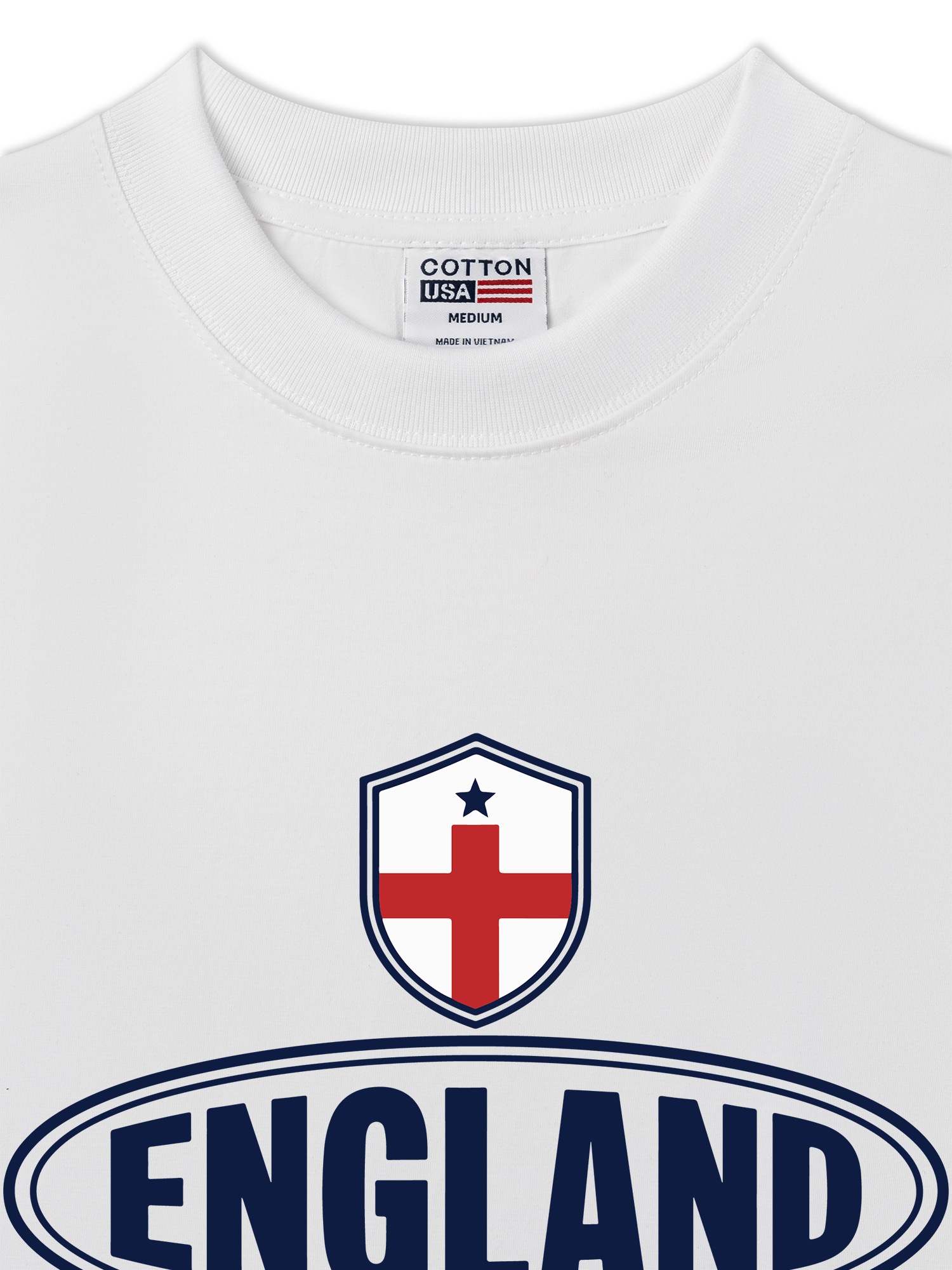 Áo Thun Relaxed Fit Soccer England Red White Spirit