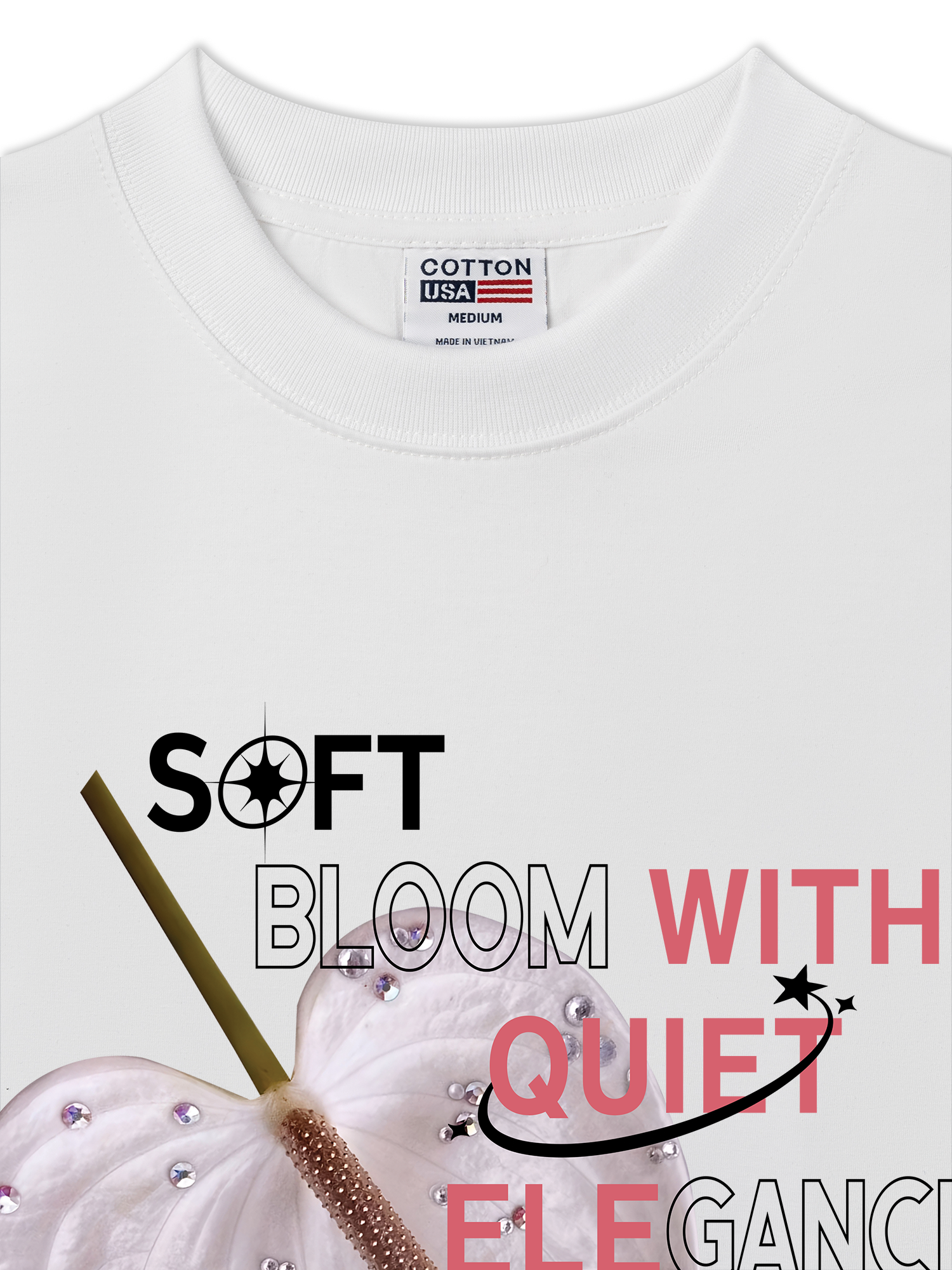Áo Thun Relaxed Fit Bling Soft Bloom