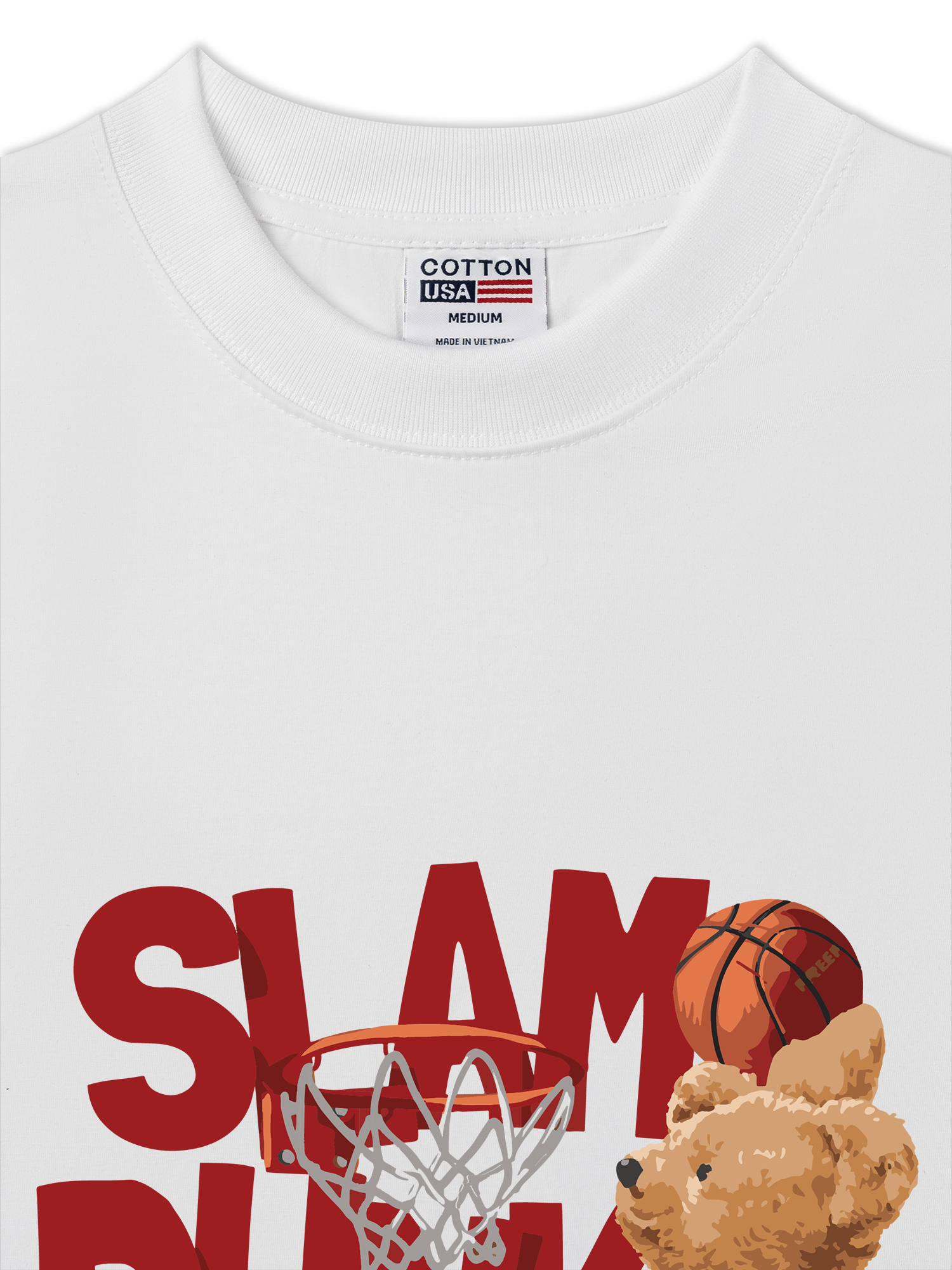 Áo Thun Relaxed Fit  Basketball Slam Dunk