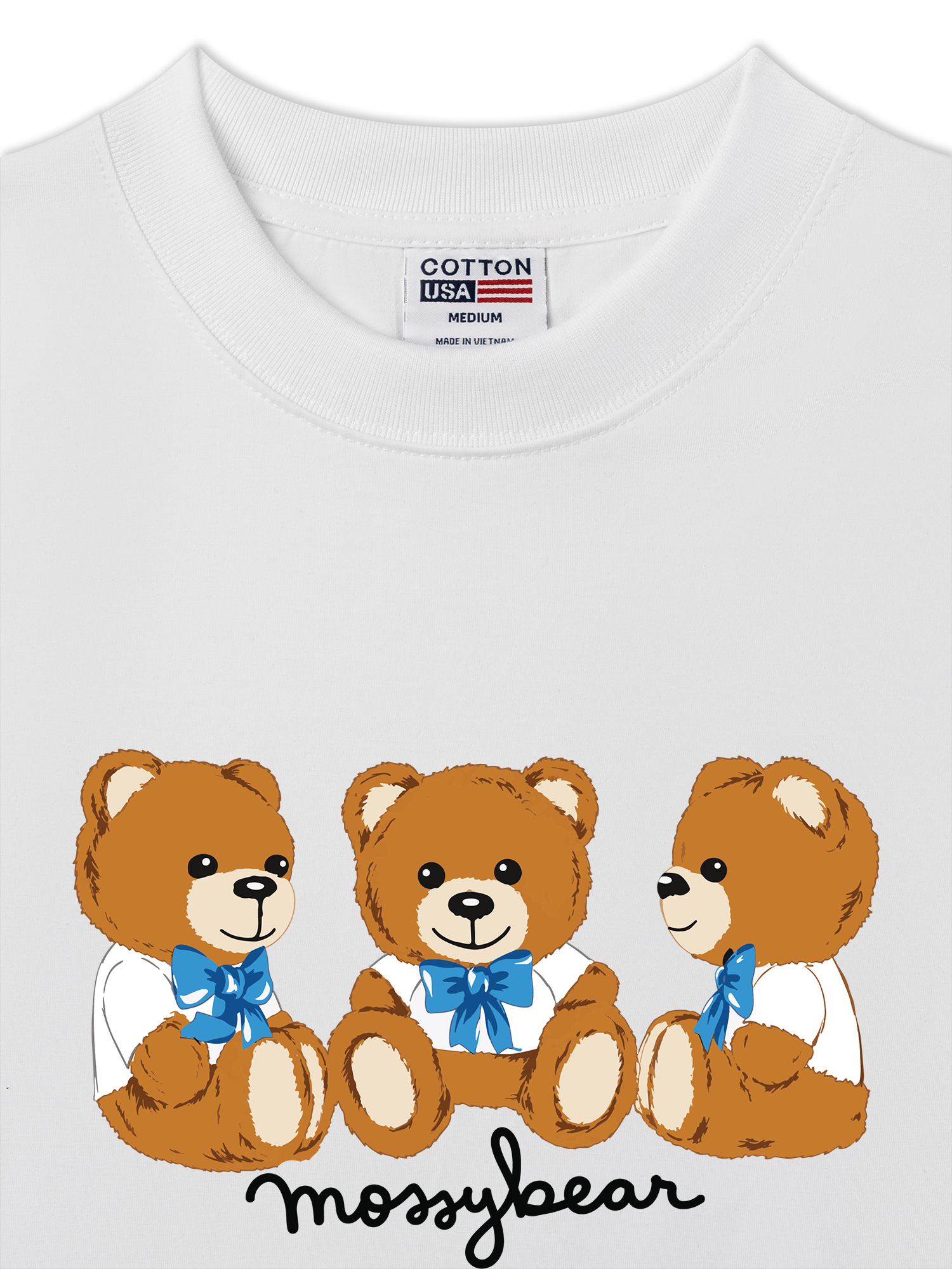 Áo Thun Relaxed Fit Mossy Bear Three Bear