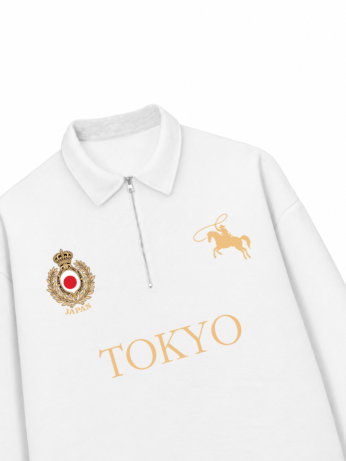 Áo Sweater Polo Nỉ Hai Da Vintage Tokyo