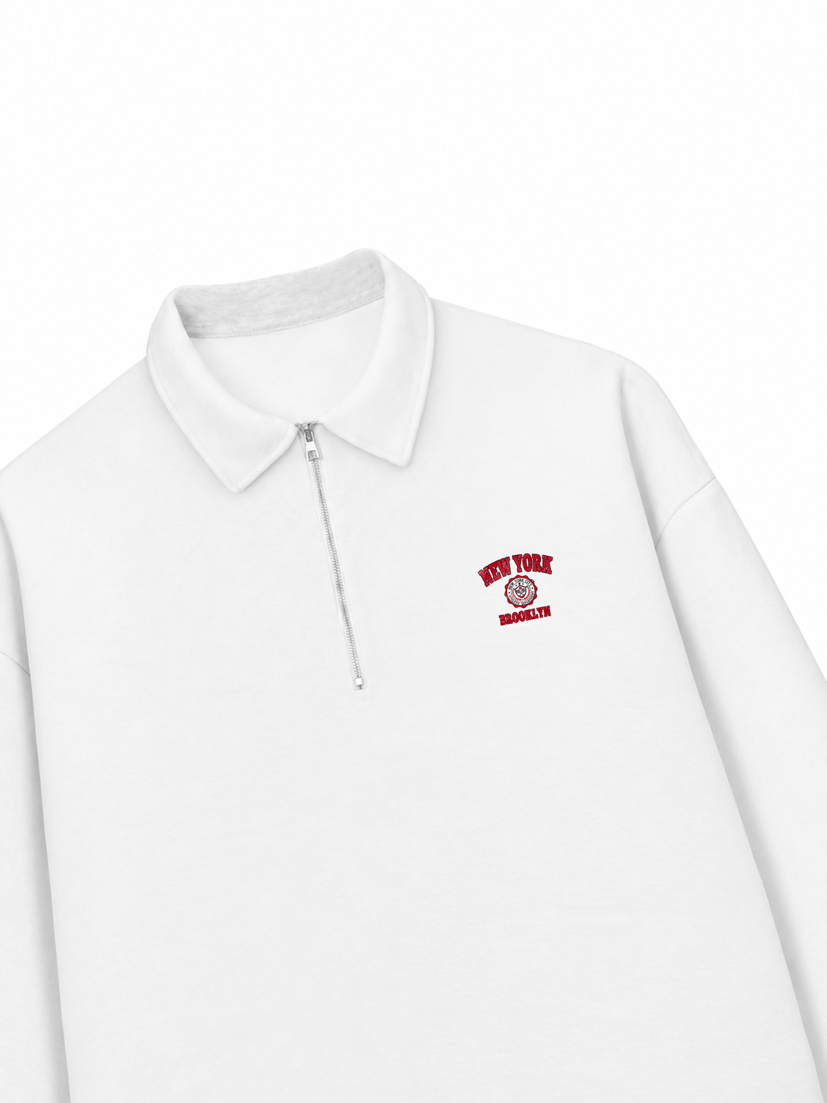 Áo Sweater Polo Nỉ Hai Da  New York Brooklyn