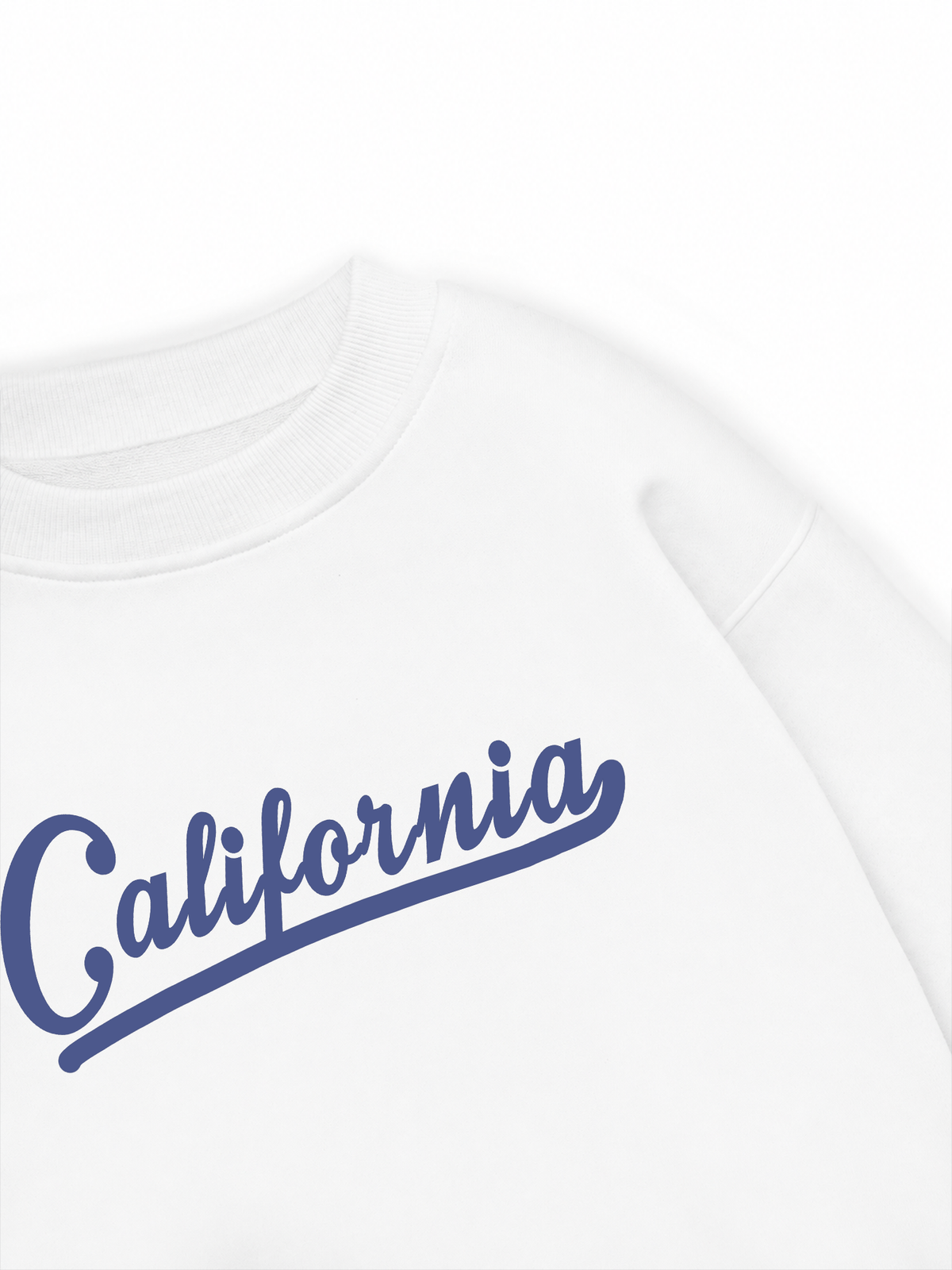 Áo Sweater Nỉ Hai Da USA Califorinia Blue