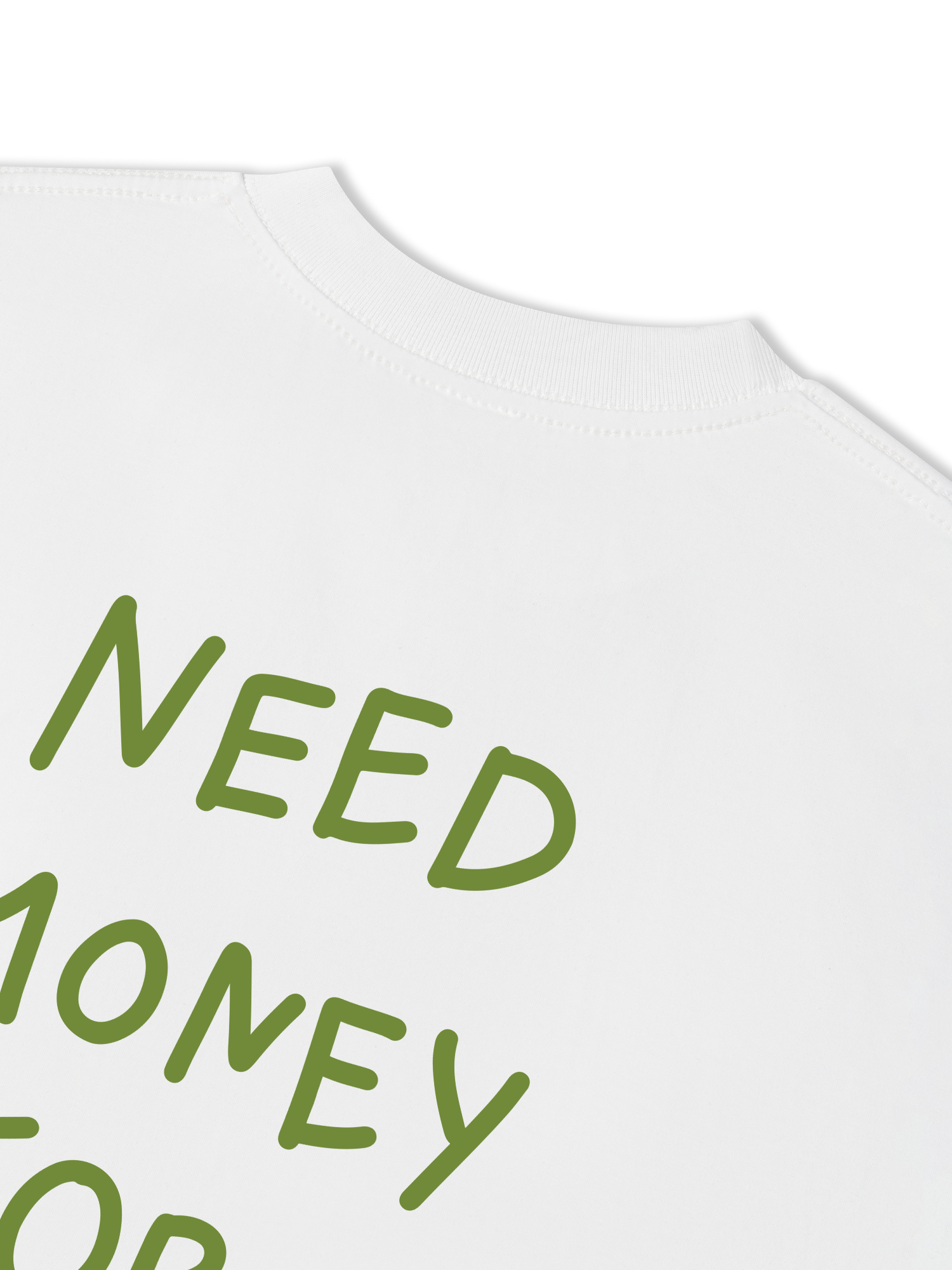 Áo Thun Relaxed Fit Daily Cup Need Money For Matcha